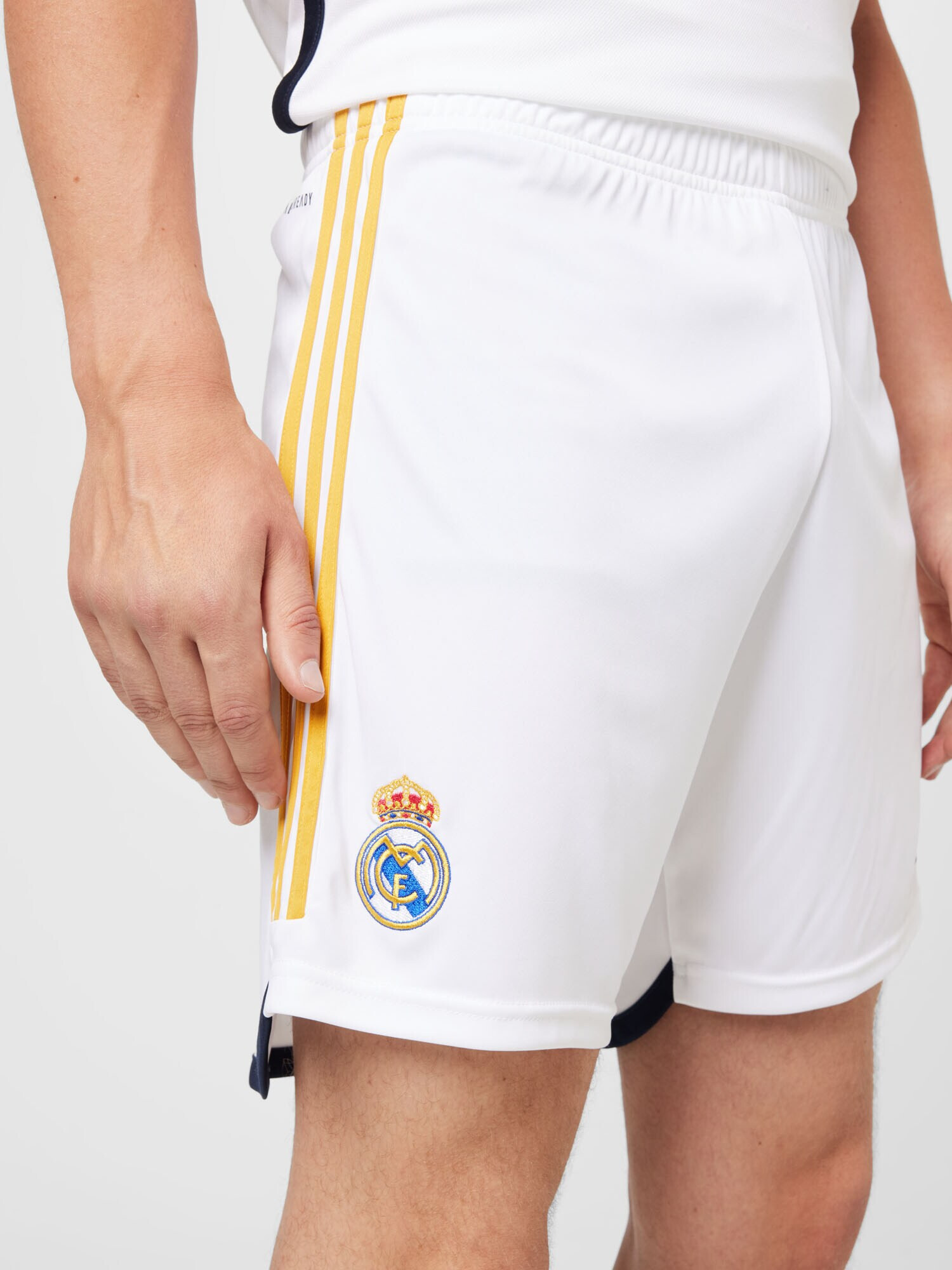 ADIDAS PERFORMANCE Pantaloni sport 'Real Madrid 23/24 Home' albastru regal / galben curry / negru / alb - Pled.ro