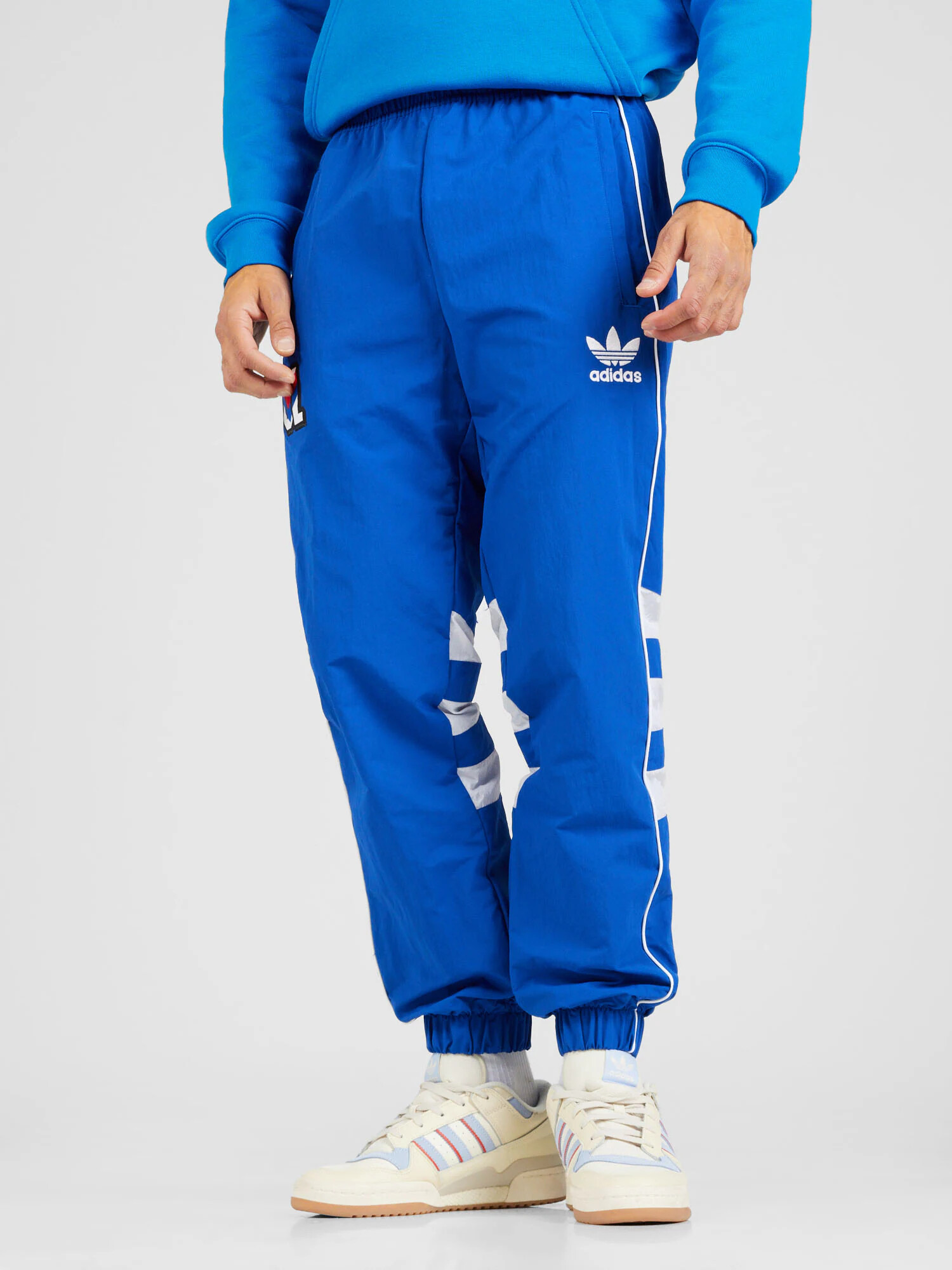 ADIDAS PERFORMANCE Pantaloni sport 'Olympique Lyonnais 95/96 ' albastru / roșu / alb - Pled.ro