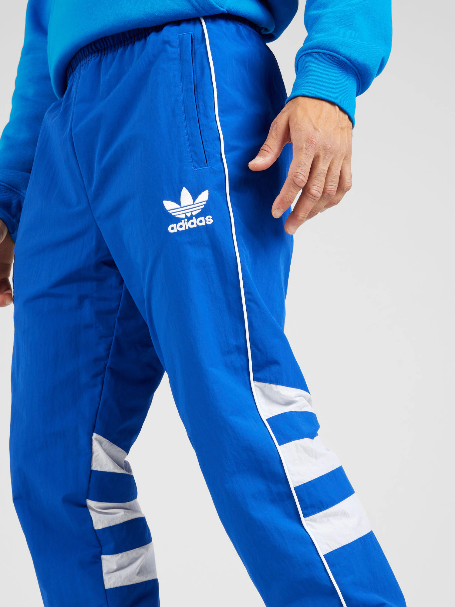 ADIDAS PERFORMANCE Pantaloni sport 'Olympique Lyonnais 95/96 ' albastru / roșu / alb - Pled.ro