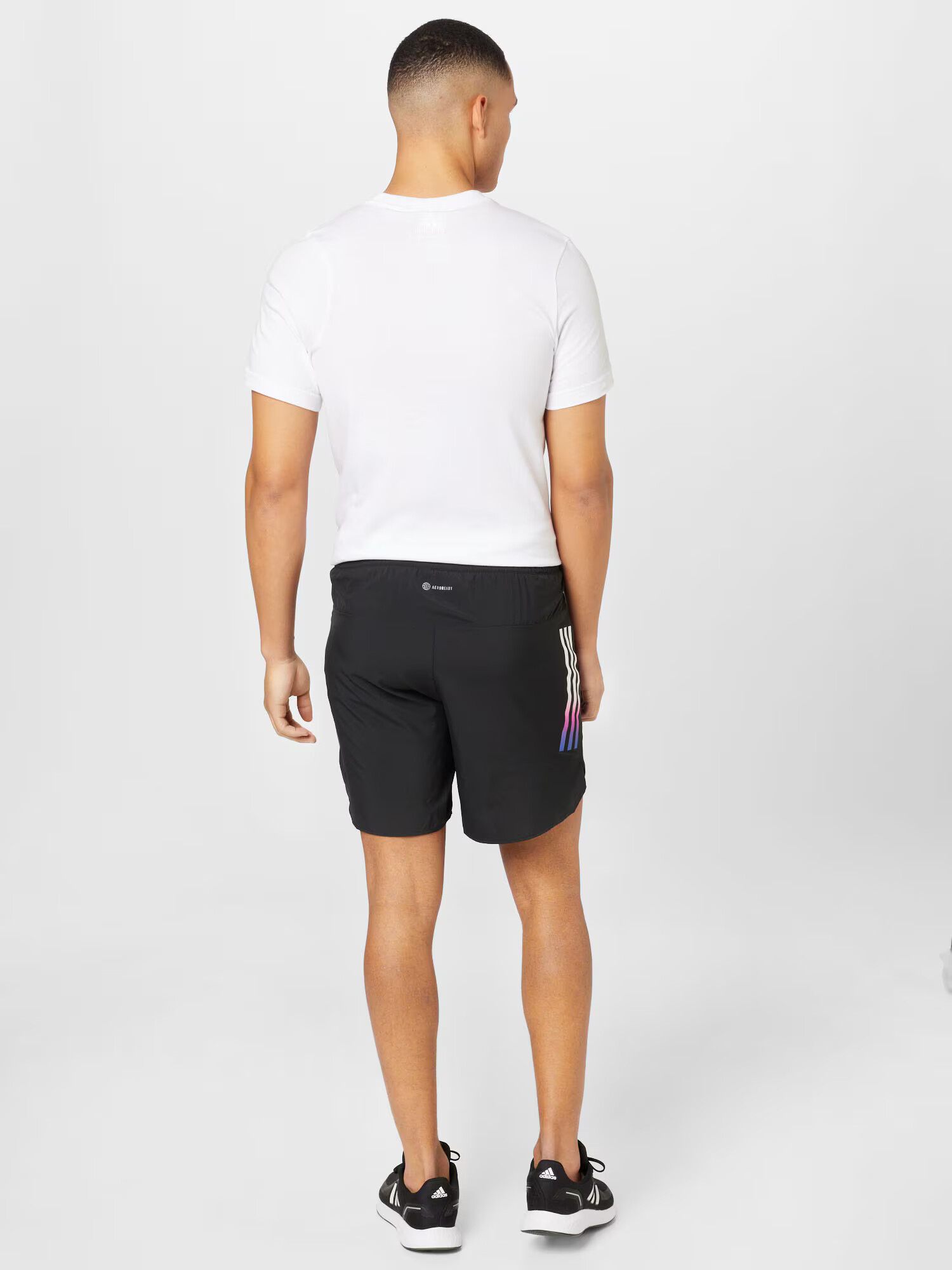 ADIDAS PERFORMANCE Pantaloni sport 'Run Icons 3-Stripes' albastru / roz / negru / alb - Pled.ro