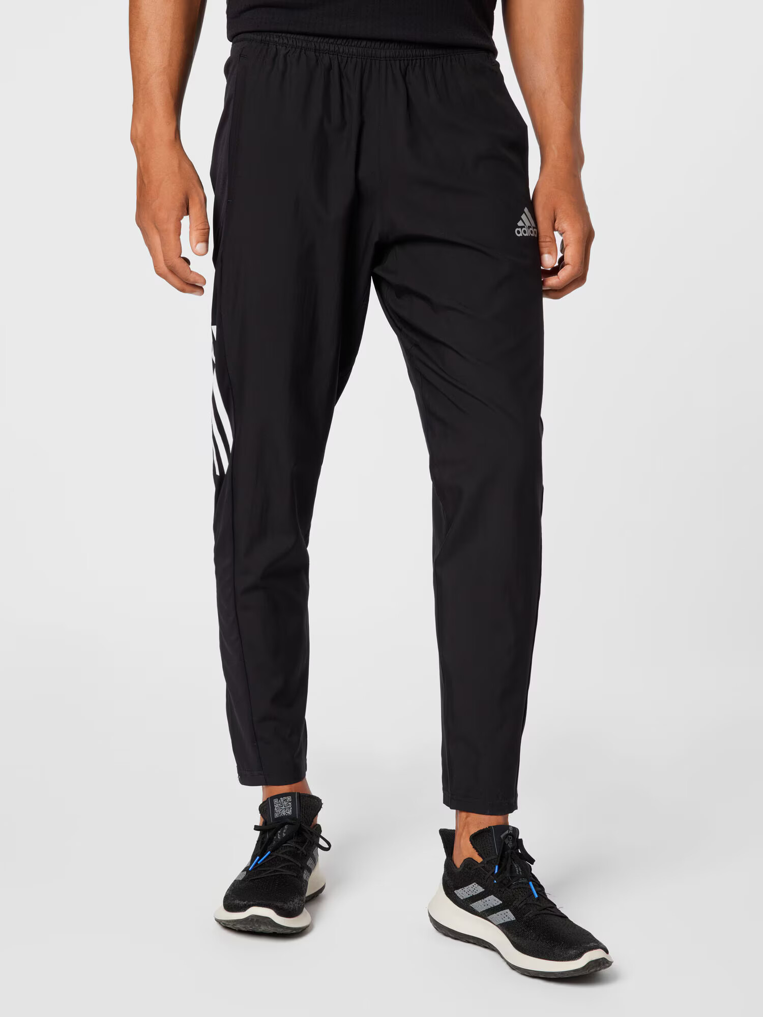 ADIDAS SPORTSWEAR Pantaloni sport 'Own The Run Astro Wind' negru / alb - Pled.ro