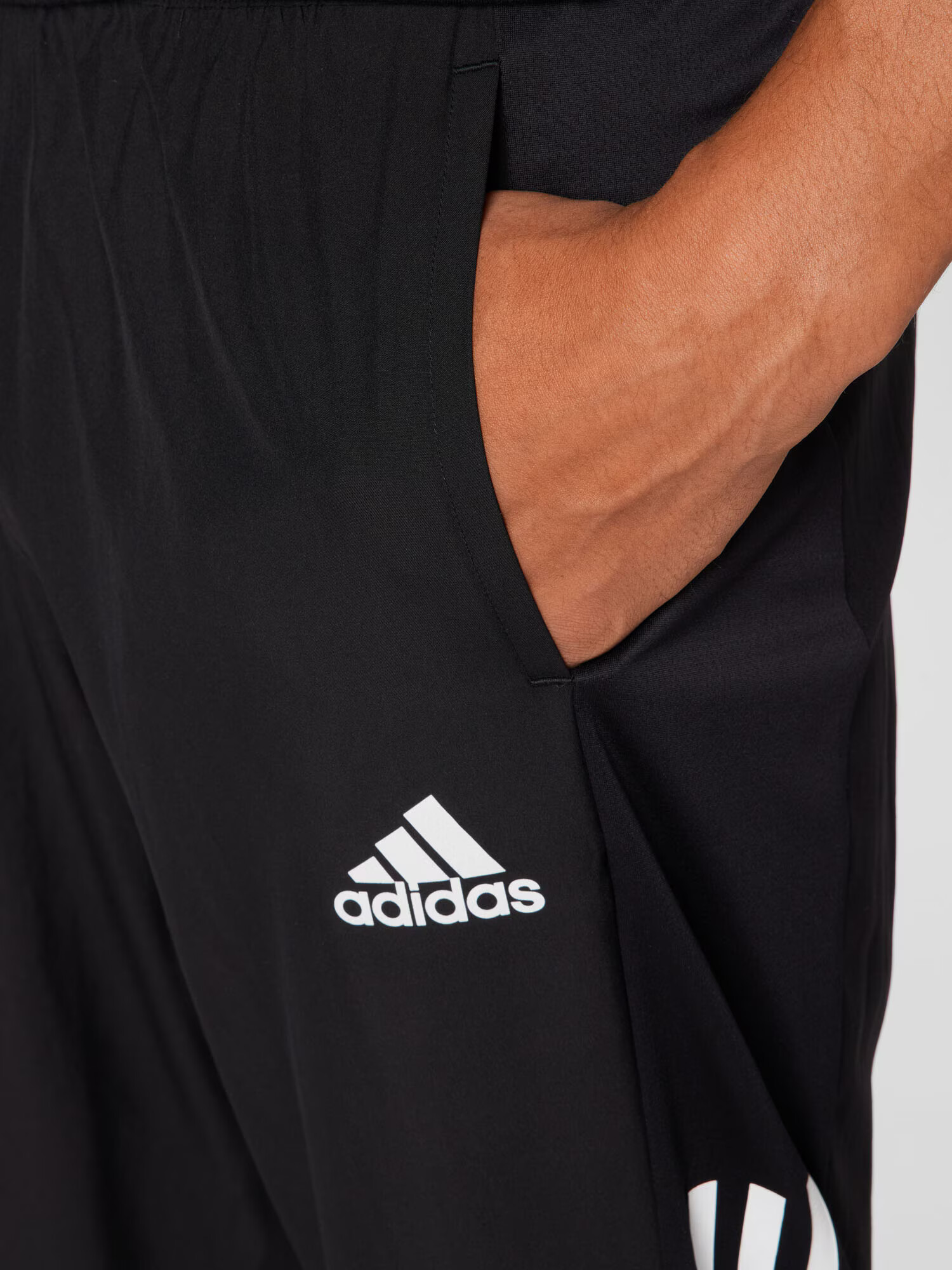 ADIDAS SPORTSWEAR Pantaloni sport 'Own The Run Astro Wind' negru / alb - Pled.ro