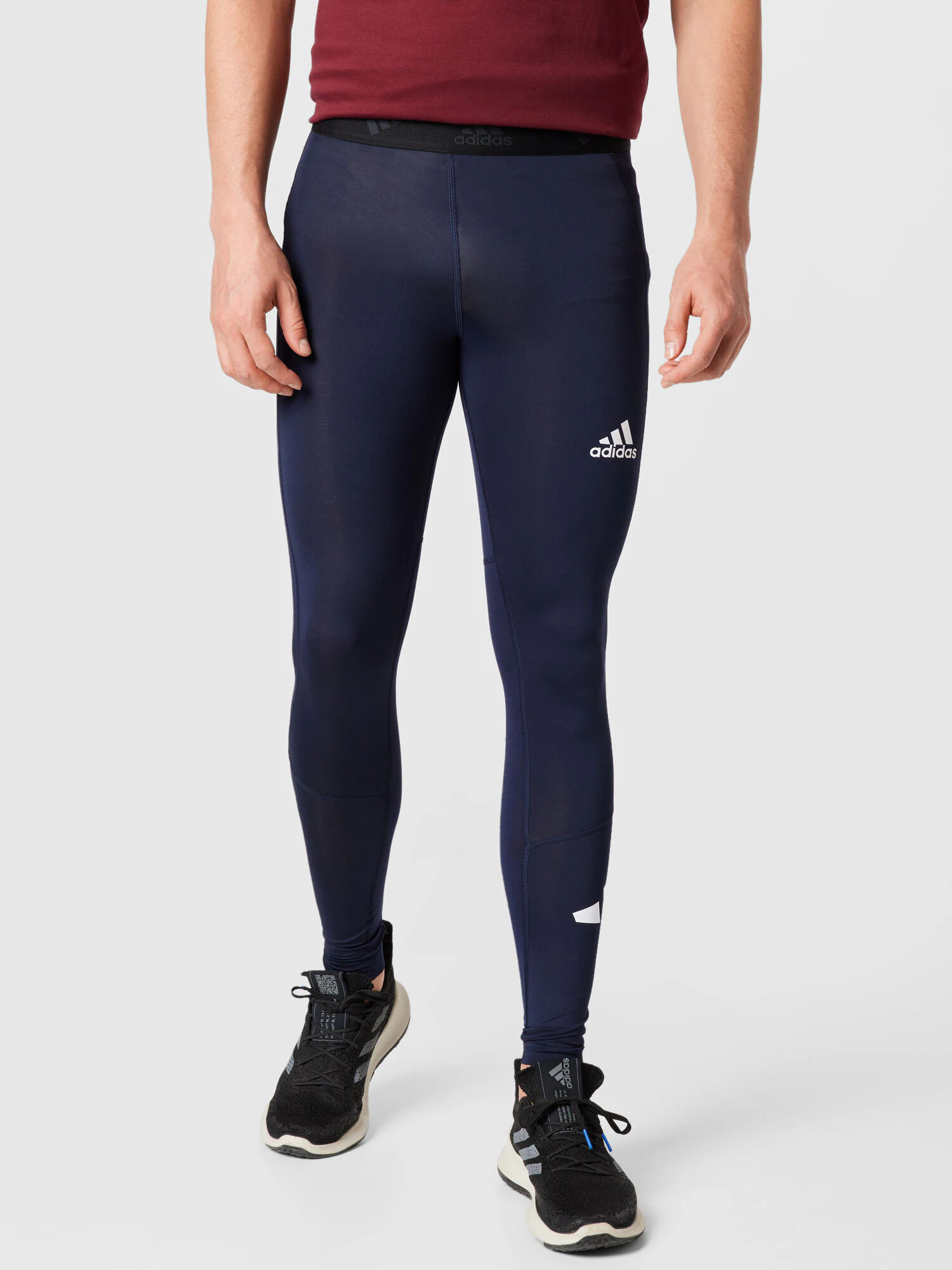 ADIDAS PERFORMANCE Pantaloni sport bleumarin / alb - Pled.ro