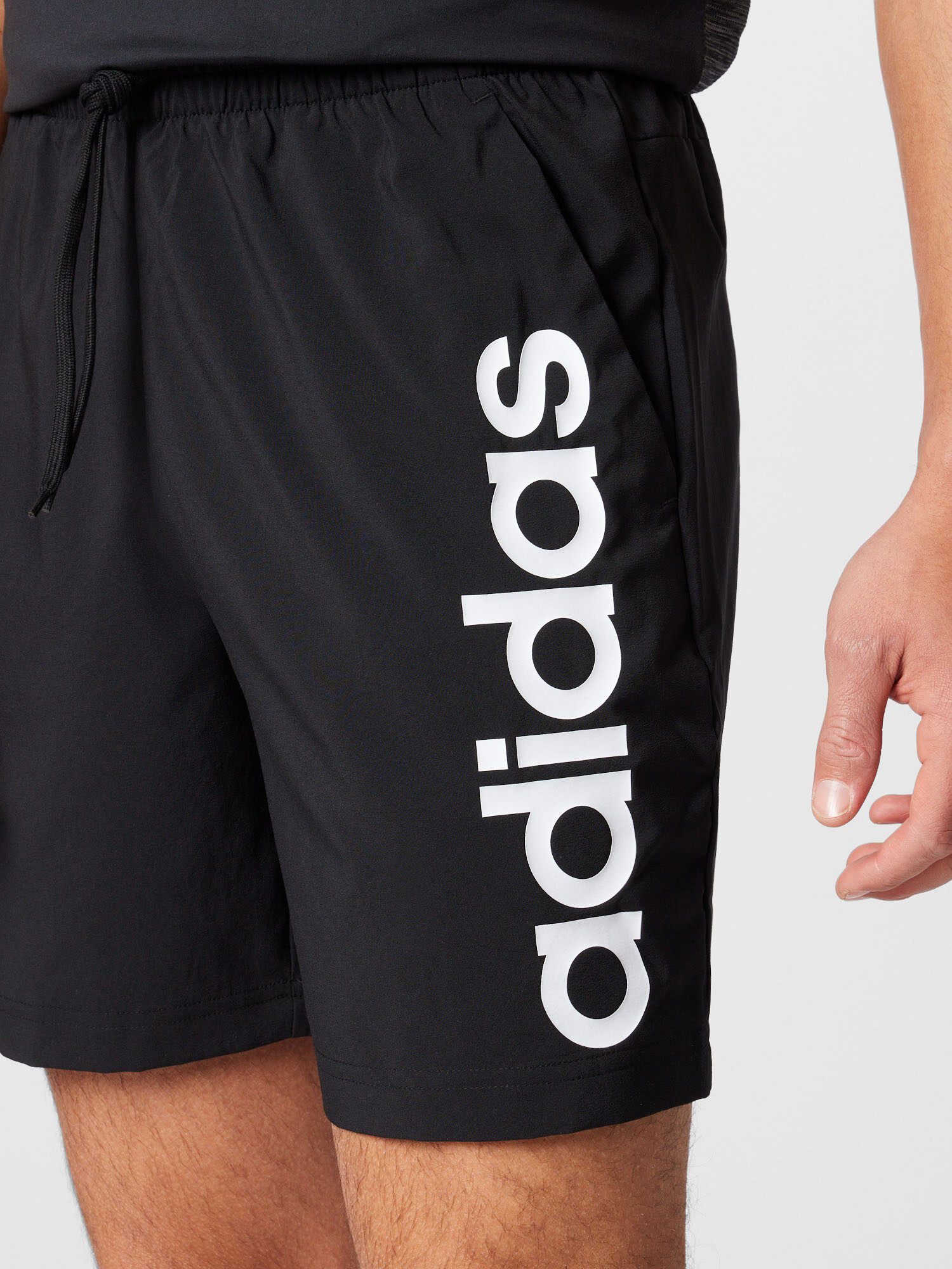 ADIDAS SPORTSWEAR Pantaloni sport 'Aeroready Essentials Chelsea Linear Logo' negru / alb - Pled.ro