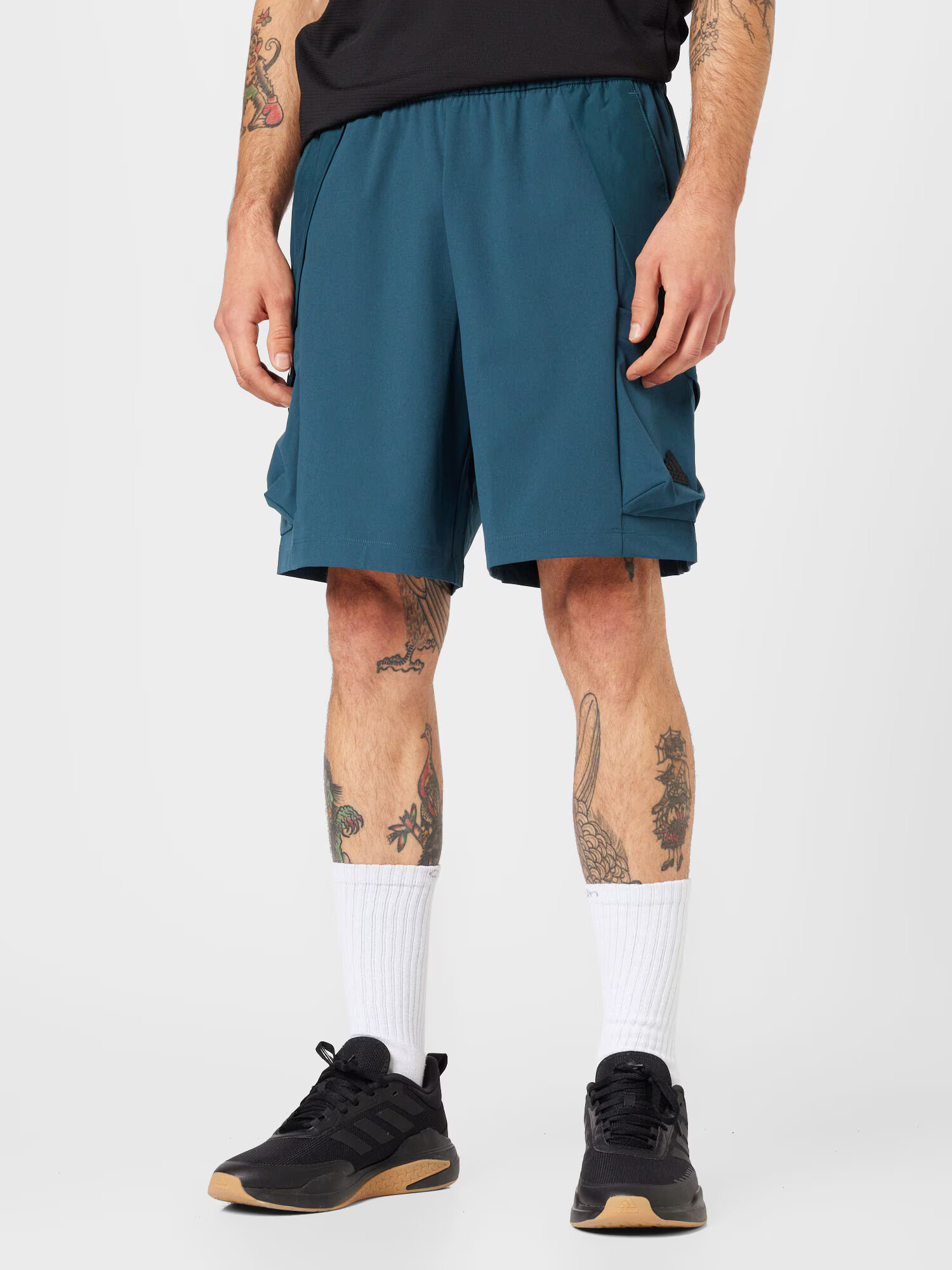 ADIDAS SPORTSWEAR Pantaloni sport 'City Escape' verde petrol / negru - Pled.ro