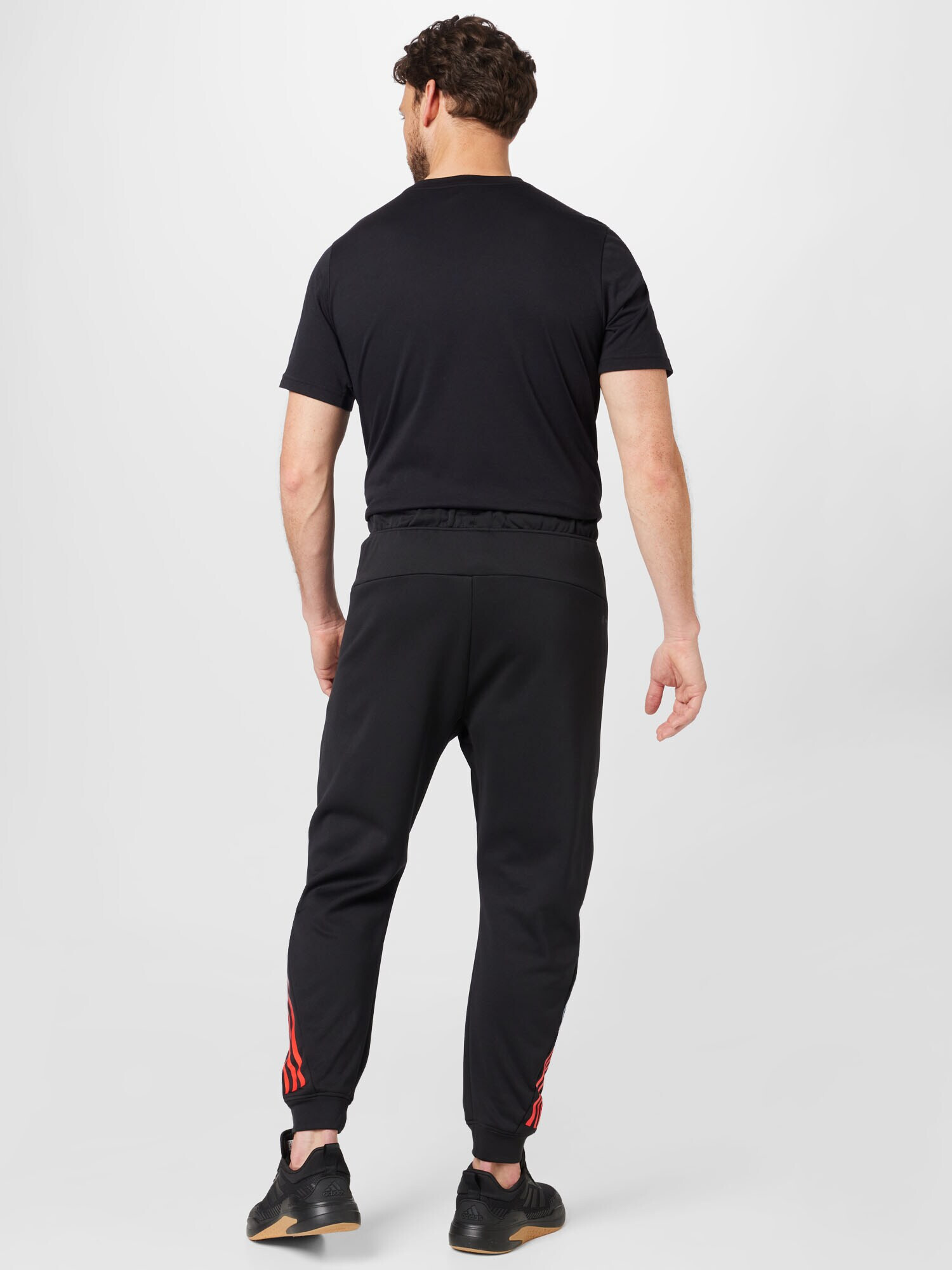 ADIDAS PERFORMANCE Pantaloni sport cyan / roși aprins / negru / alb - Pled.ro