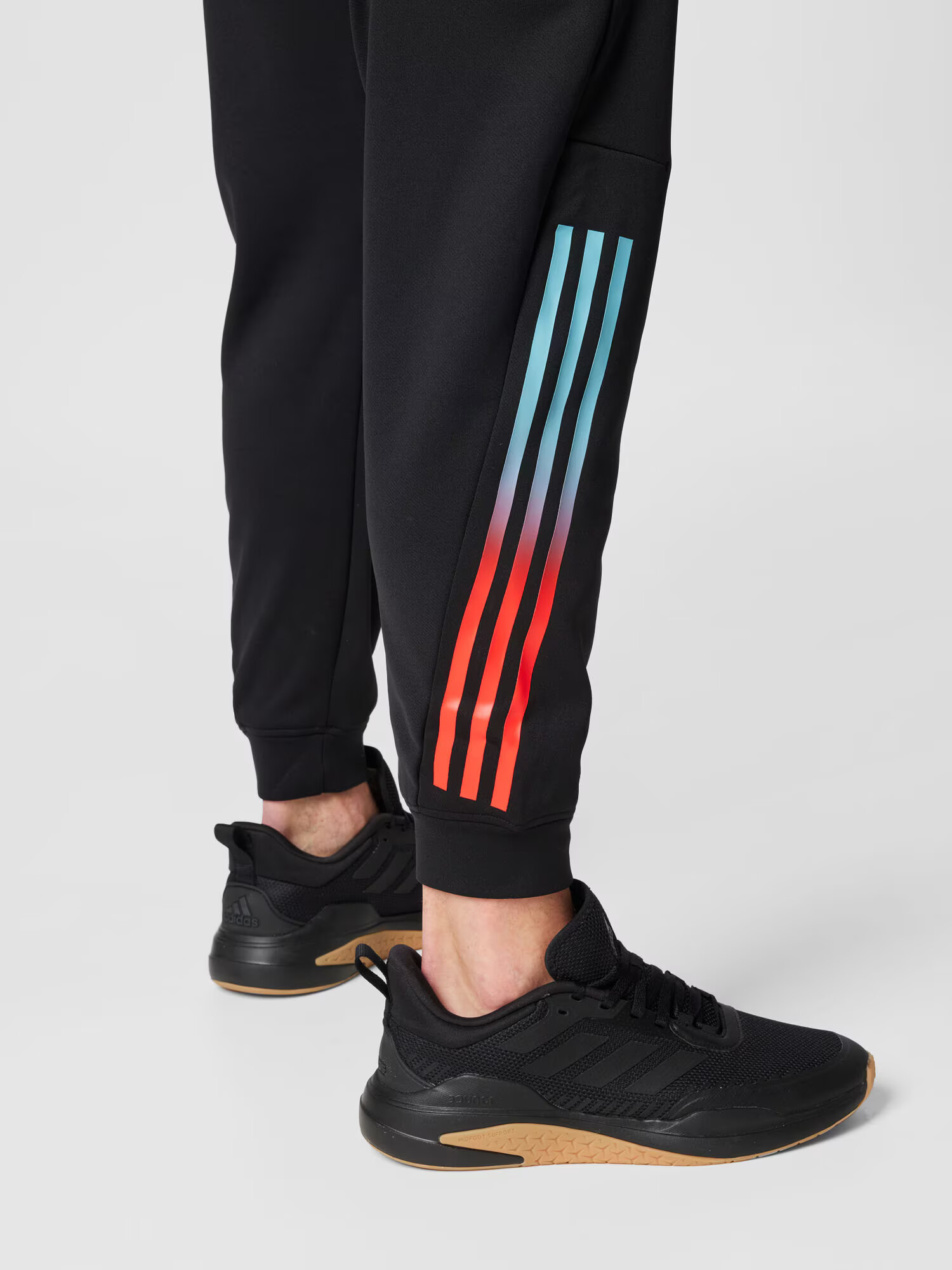 ADIDAS PERFORMANCE Pantaloni sport cyan / roși aprins / negru / alb - Pled.ro