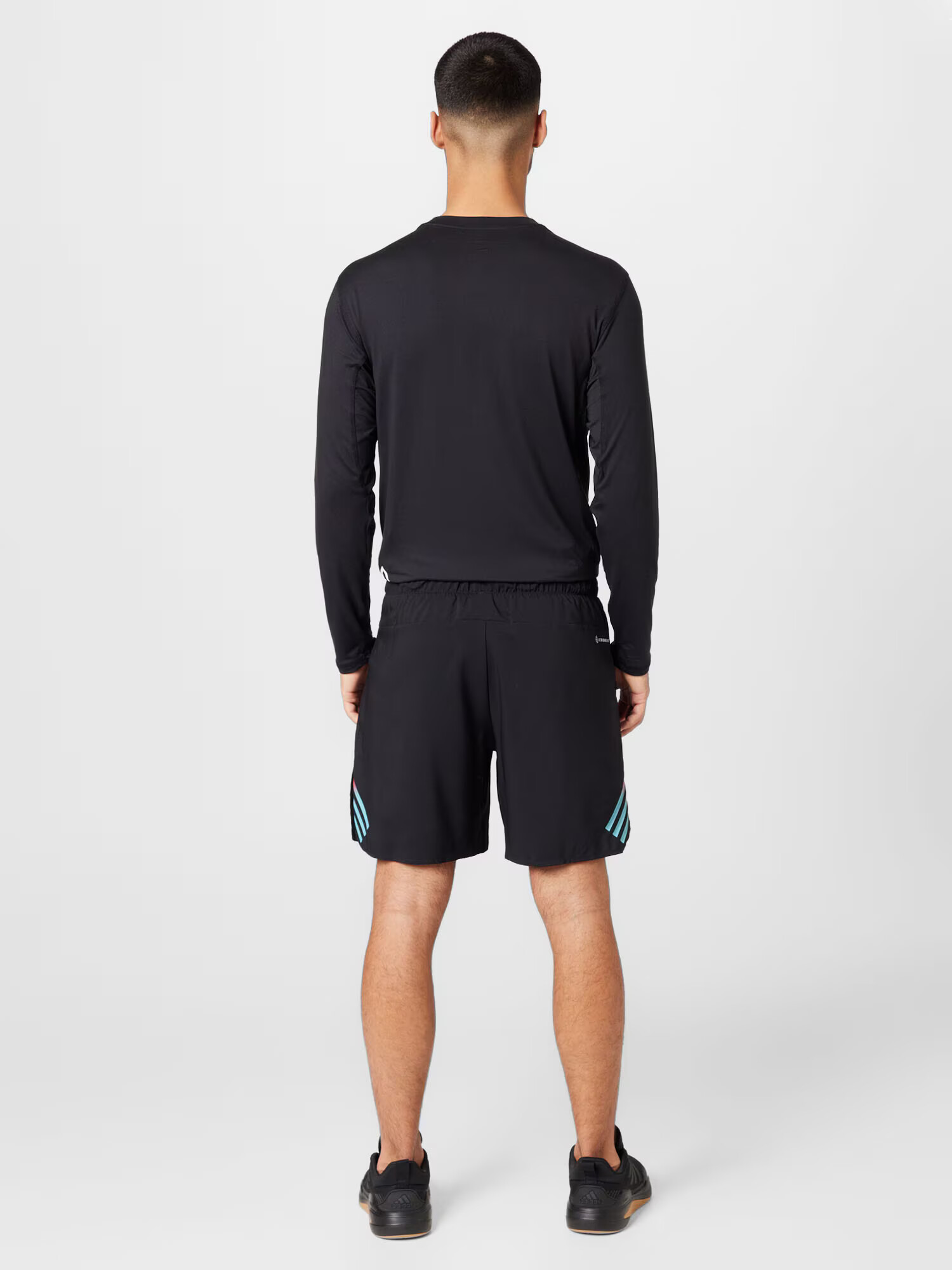 ADIDAS PERFORMANCE Pantaloni sport 'Train Icons 3-Stripes ' cyan / roșu deschis / negru / alb - Pled.ro