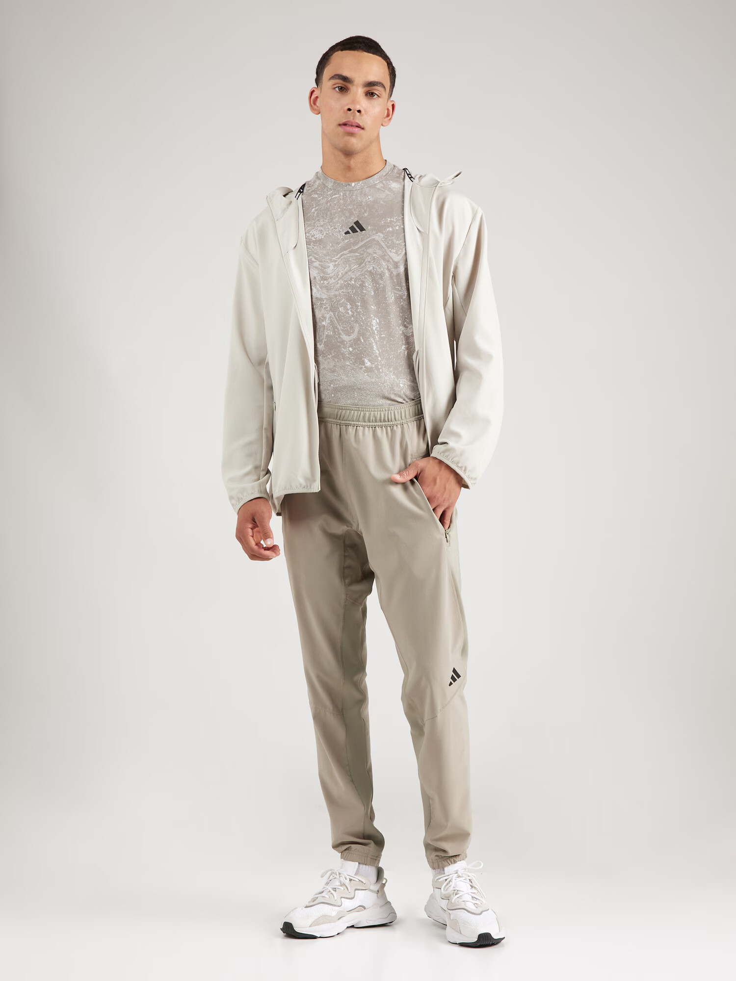 ADIDAS PERFORMANCE Pantaloni sport 'D4T' gri piatră - Pled.ro