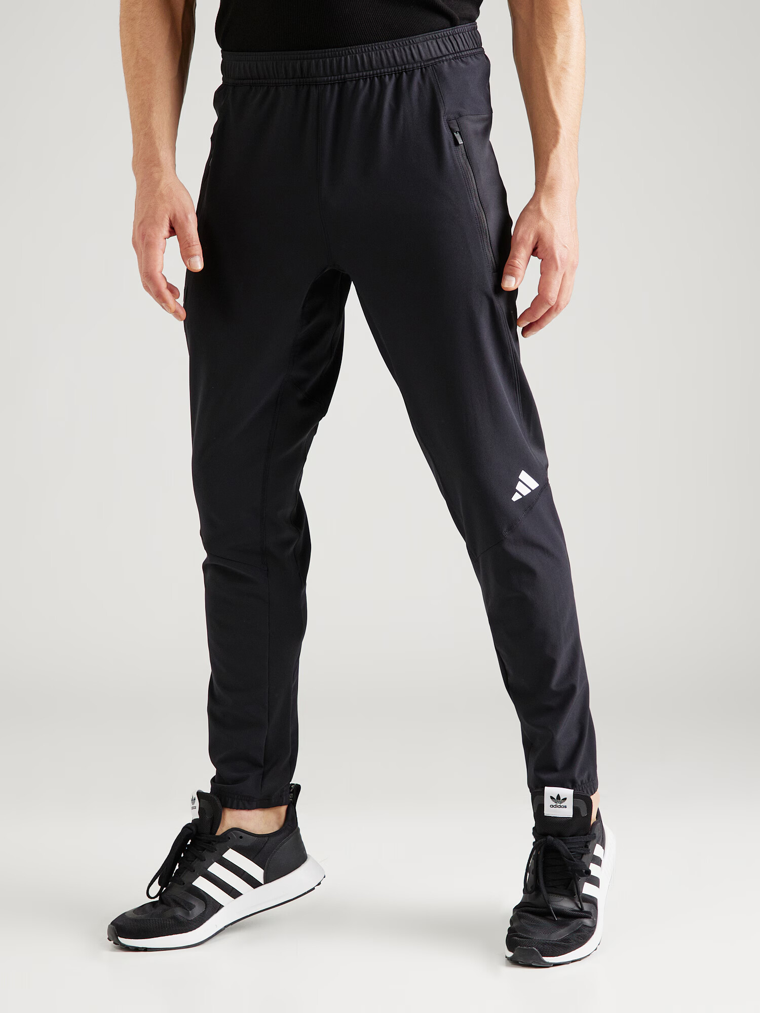 ADIDAS PERFORMANCE Pantaloni sport 'D4T' negru / alb - Pled.ro