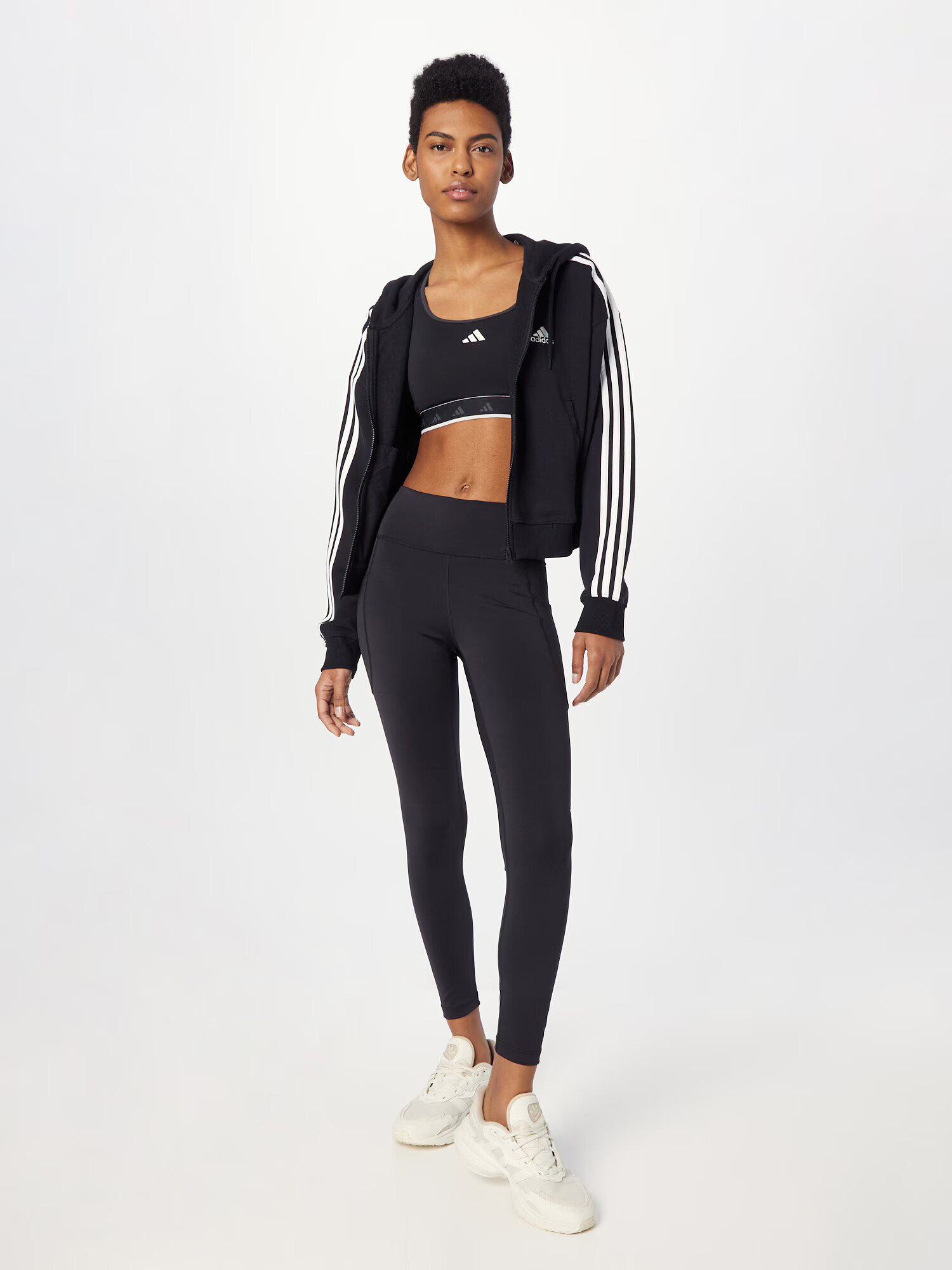 ADIDAS PERFORMANCE Pantaloni sport 'Dailyrun' negru / alb - Pled.ro