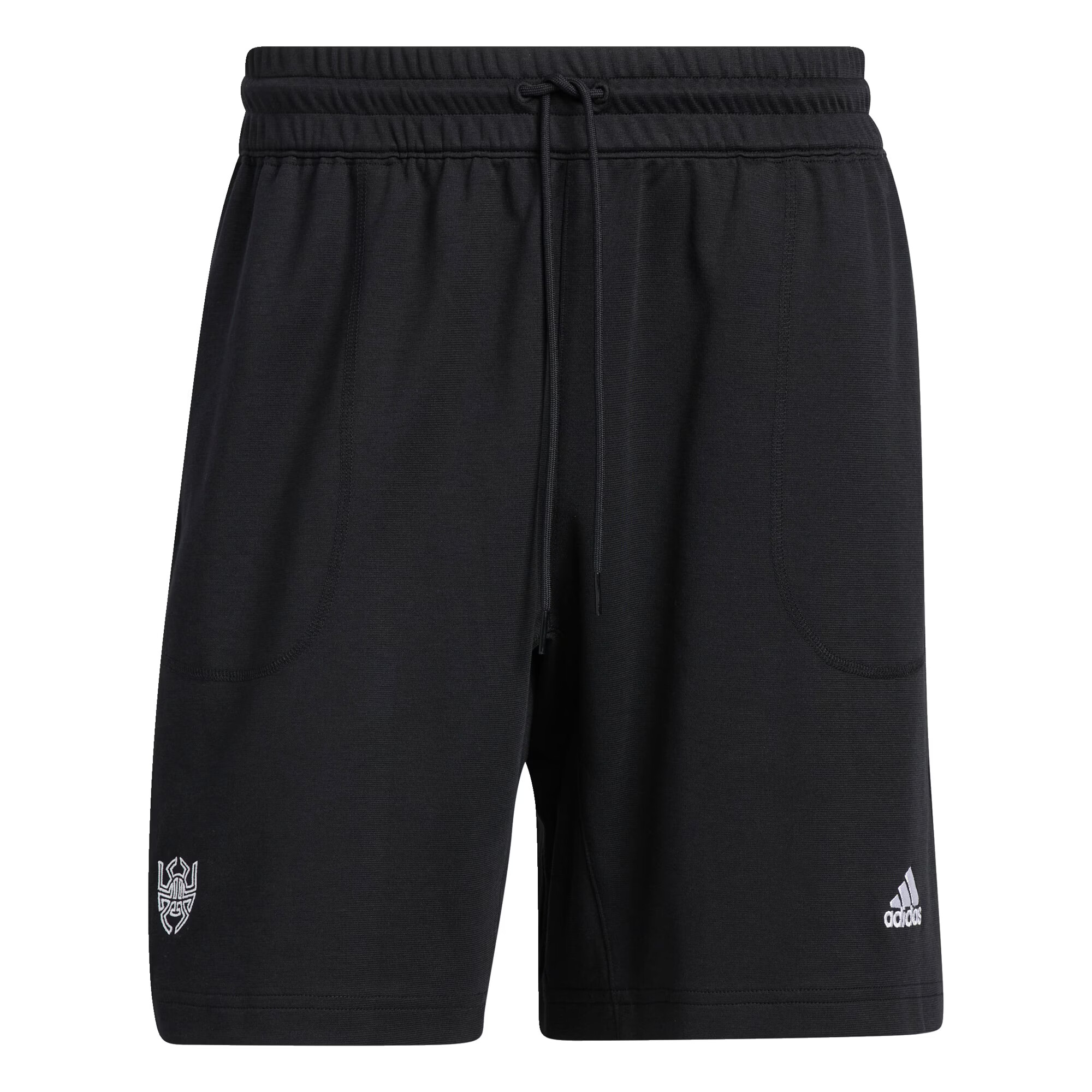 ADIDAS SPORTSWEAR Pantaloni sport 'Donovan Mitchell' negru / alb - Pled.ro