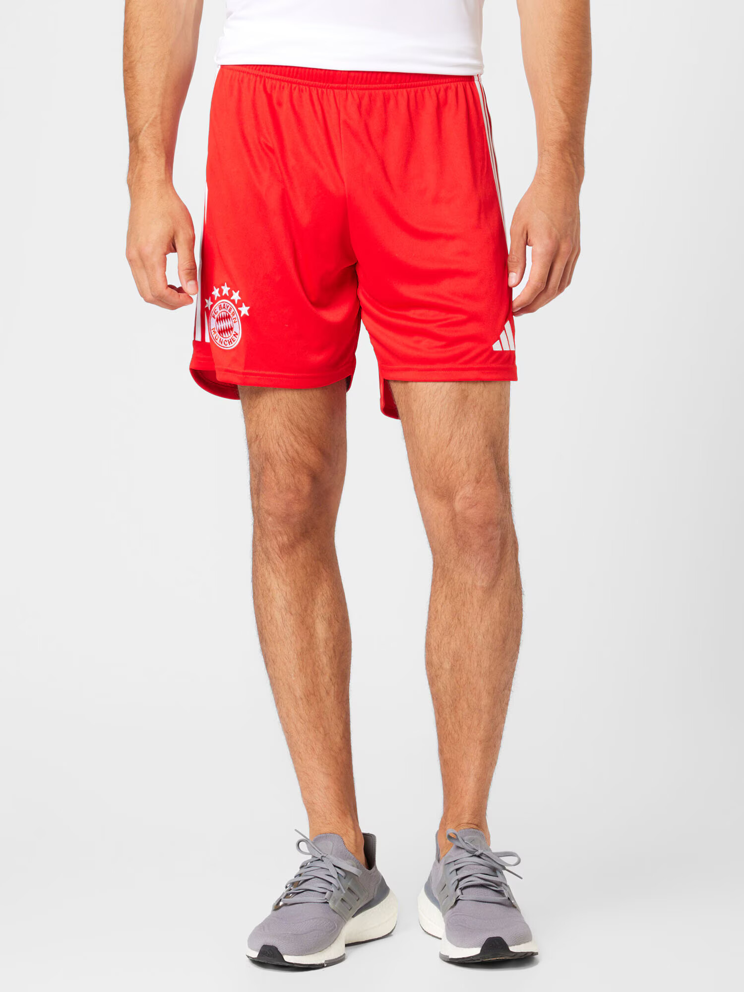 ADIDAS PERFORMANCE Pantaloni sport 'Fc Bayern 23/24 Home' roși aprins / alb - Pled.ro