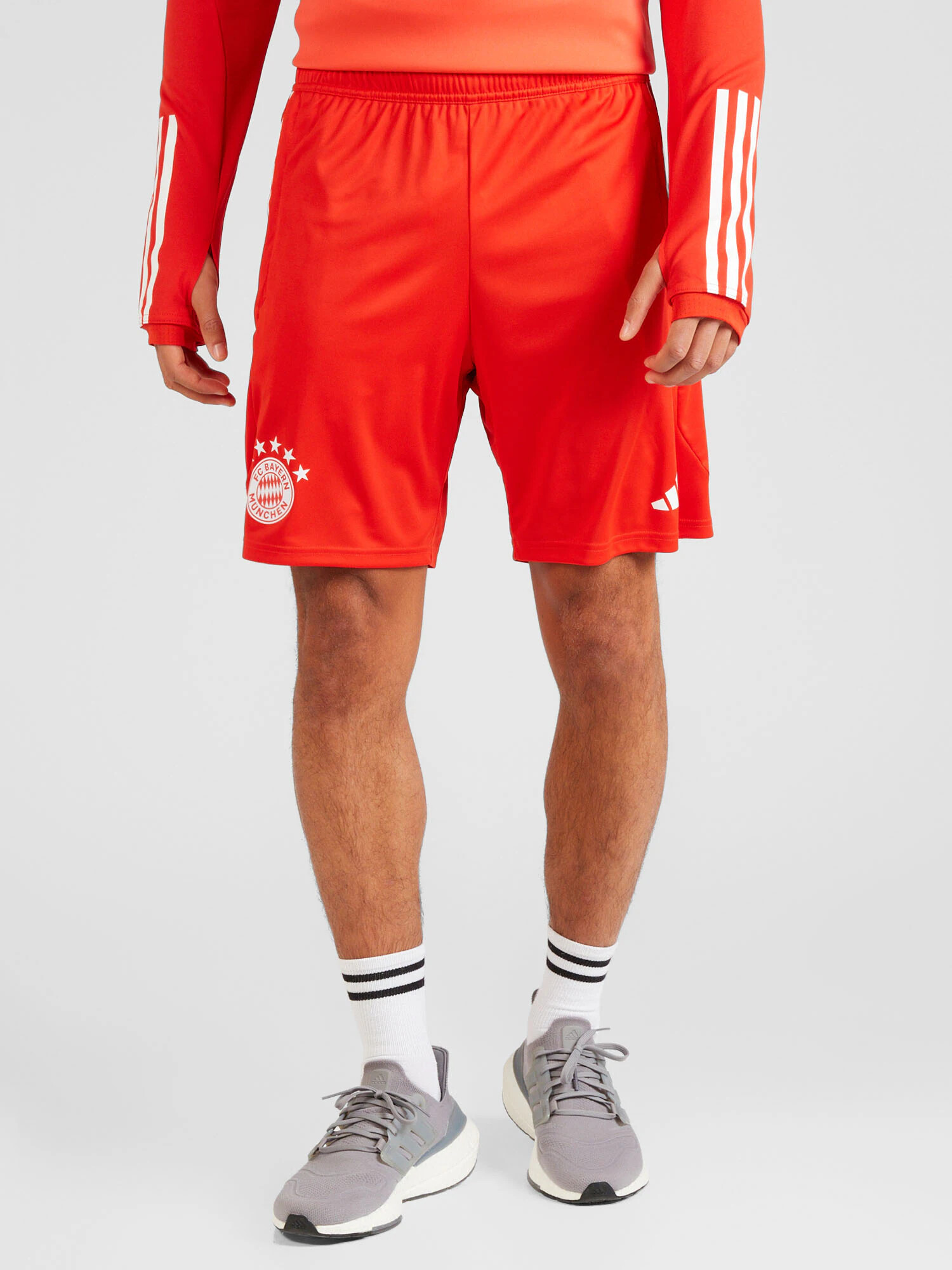 ADIDAS PERFORMANCE Pantaloni sport 'FC Bayern München' roșu orange / alb - Pled.ro