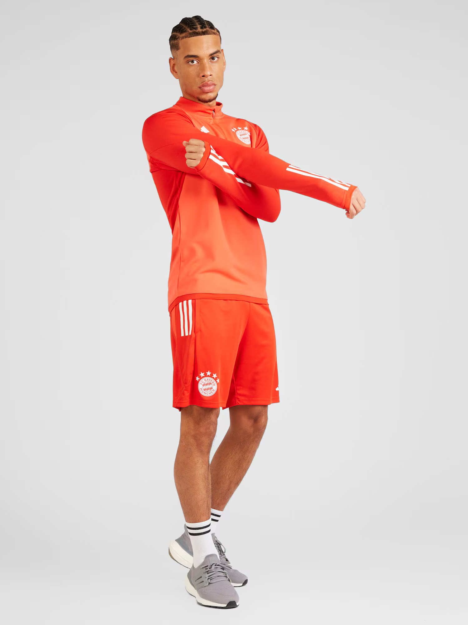 ADIDAS PERFORMANCE Pantaloni sport 'FC Bayern München' roșu orange / alb - Pled.ro