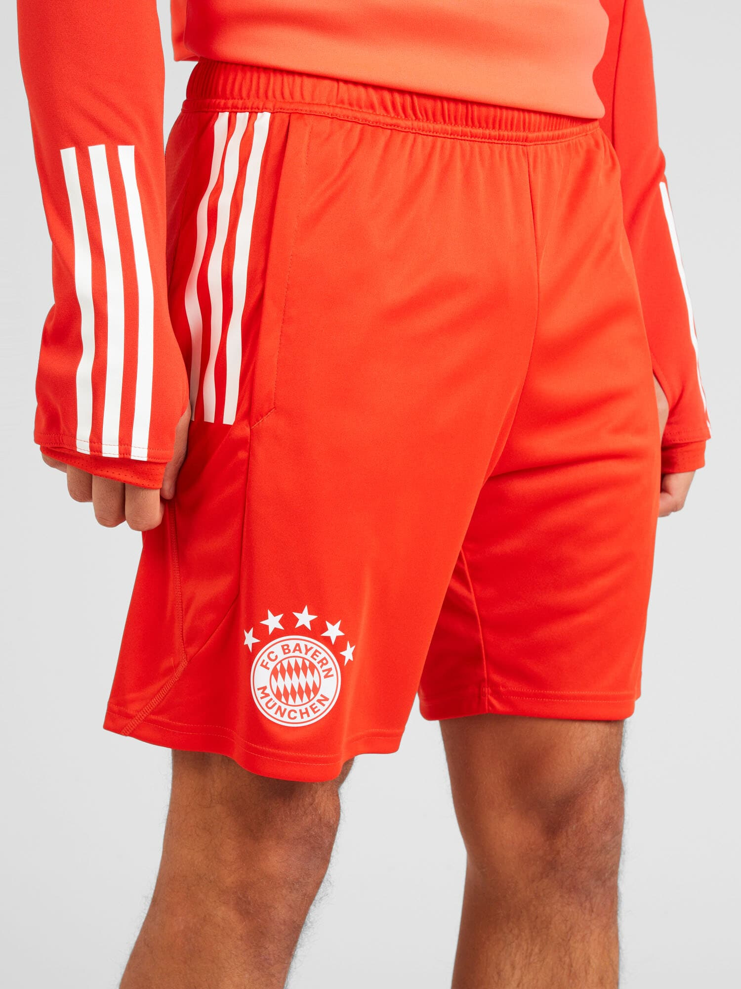 ADIDAS PERFORMANCE Pantaloni sport 'FC Bayern München' roșu orange / alb - Pled.ro