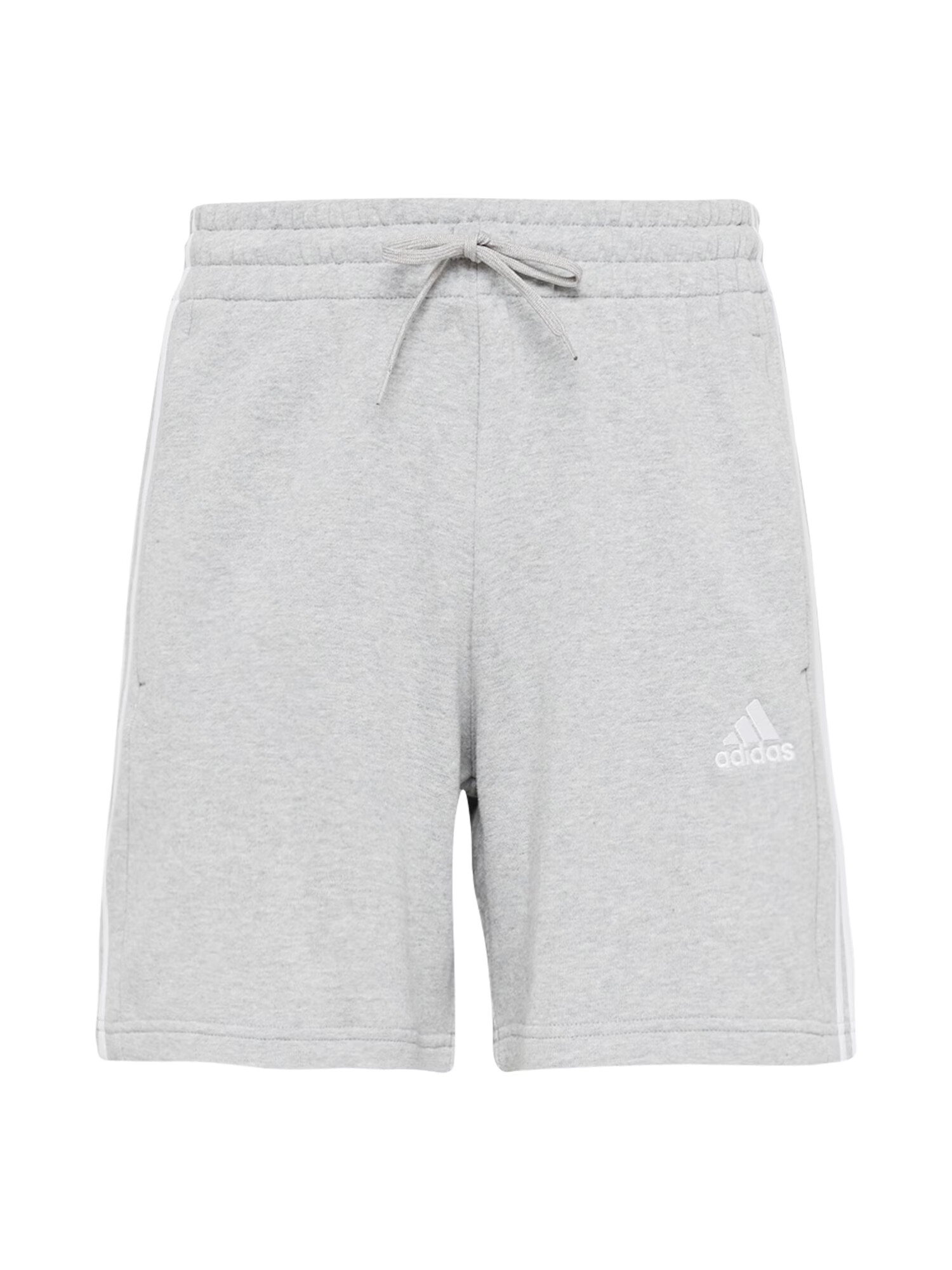 ADIDAS SPORTSWEAR Pantaloni sport 'Essentials French Terry 3-Stripes' gri amestecat / alb - Pled.ro