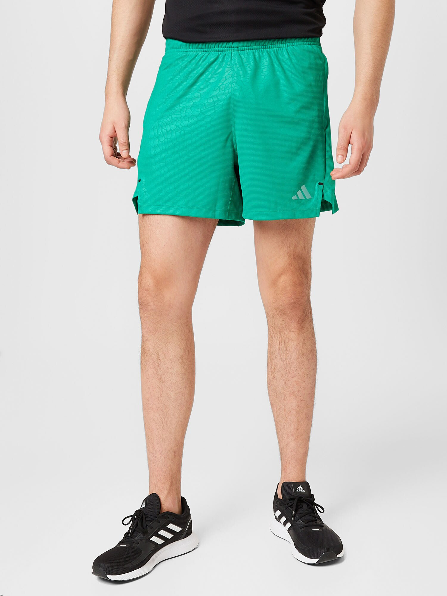 ADIDAS PERFORMANCE Pantaloni sport 'Workout Pu Print' gri argintiu / verde - Pled.ro