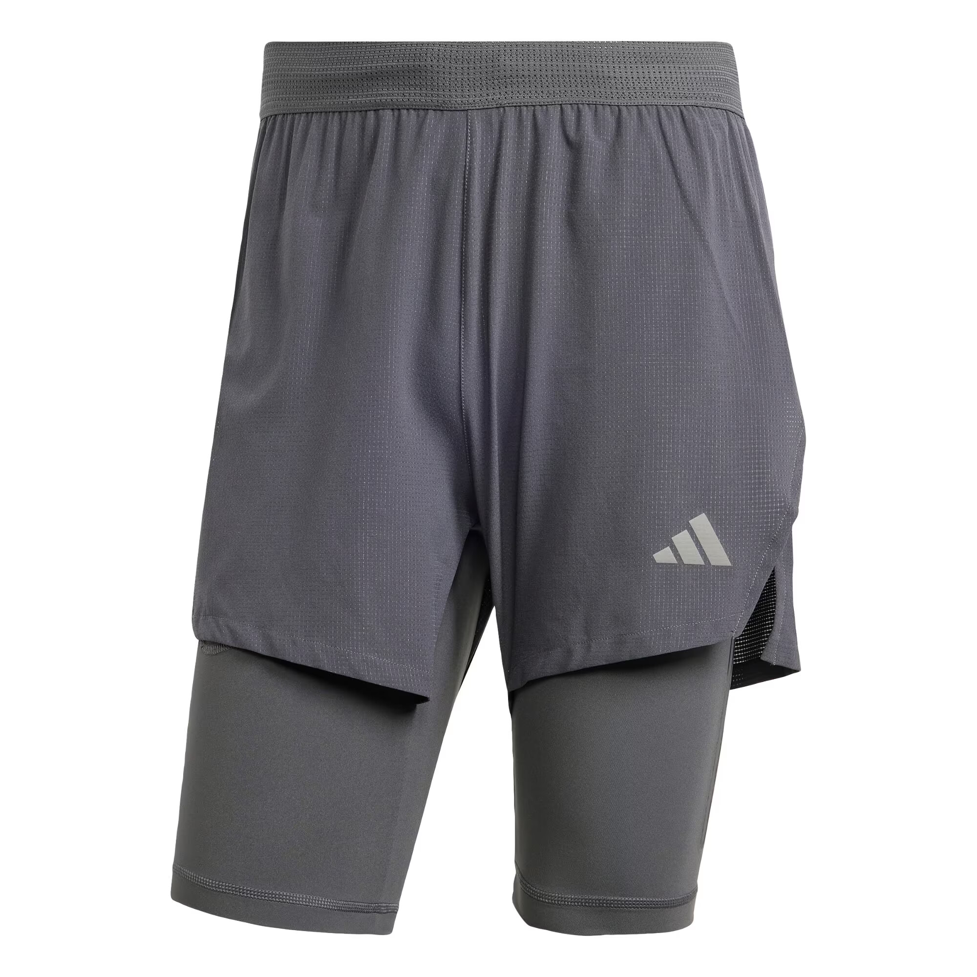 ADIDAS PERFORMANCE Pantaloni sport 'Heat.Rdy Hiit Elevated 2-In-1' gri deschis / gri închis - Pled.ro