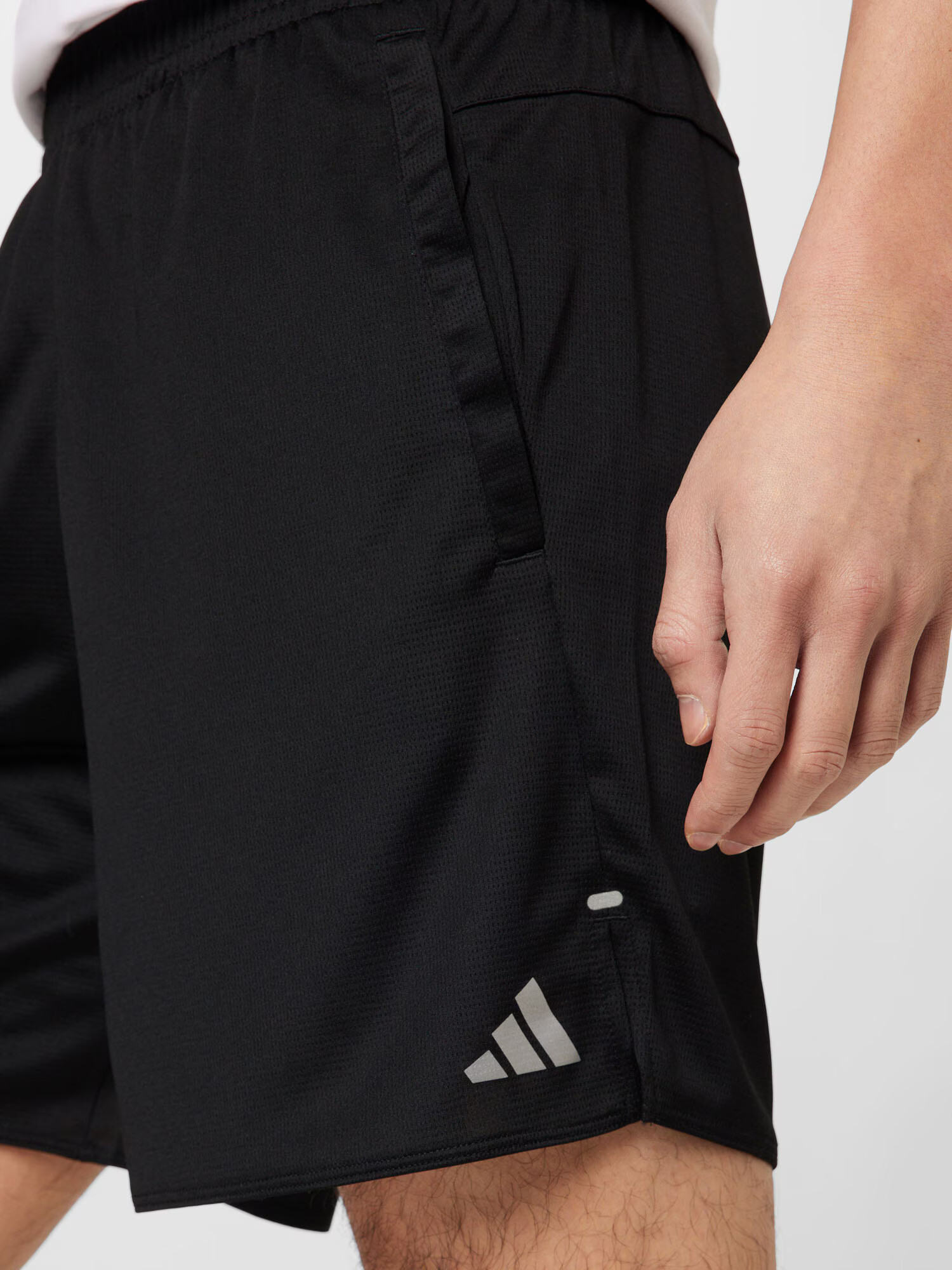 ADIDAS PERFORMANCE Pantaloni sport 'Run Icons 3 Bar Logo' gri / negru - Pled.ro