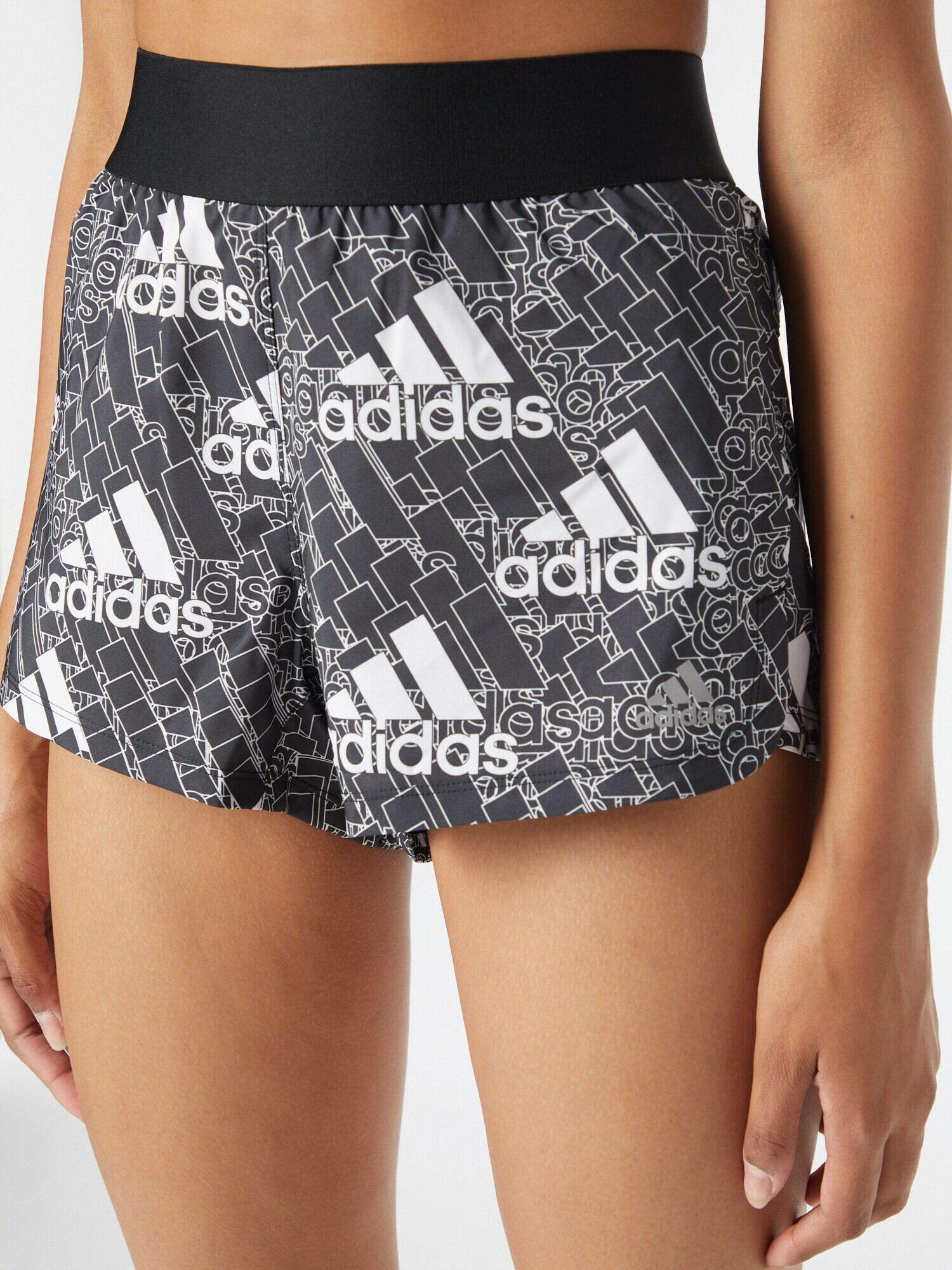 ADIDAS SPORTSWEAR Pantaloni sport 'Logo Graphic Pacer' gri / negru / alb - Pled.ro