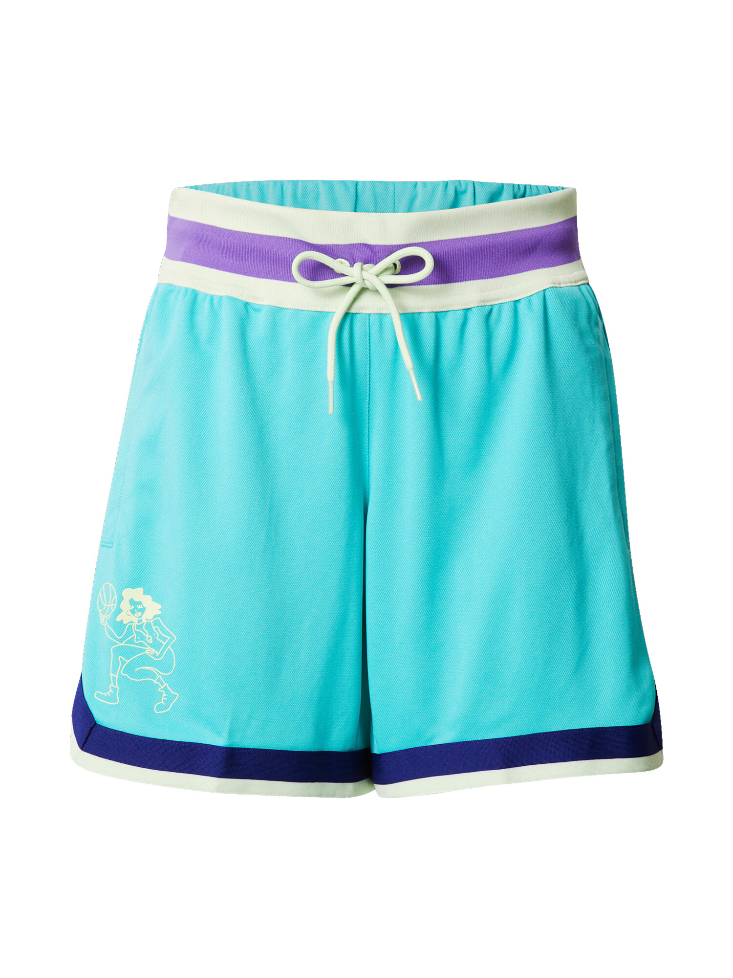 ADIDAS PERFORMANCE Pantaloni sport 'Hoop York City' turcoaz / albastru noapte / lila / alb - Pled.ro