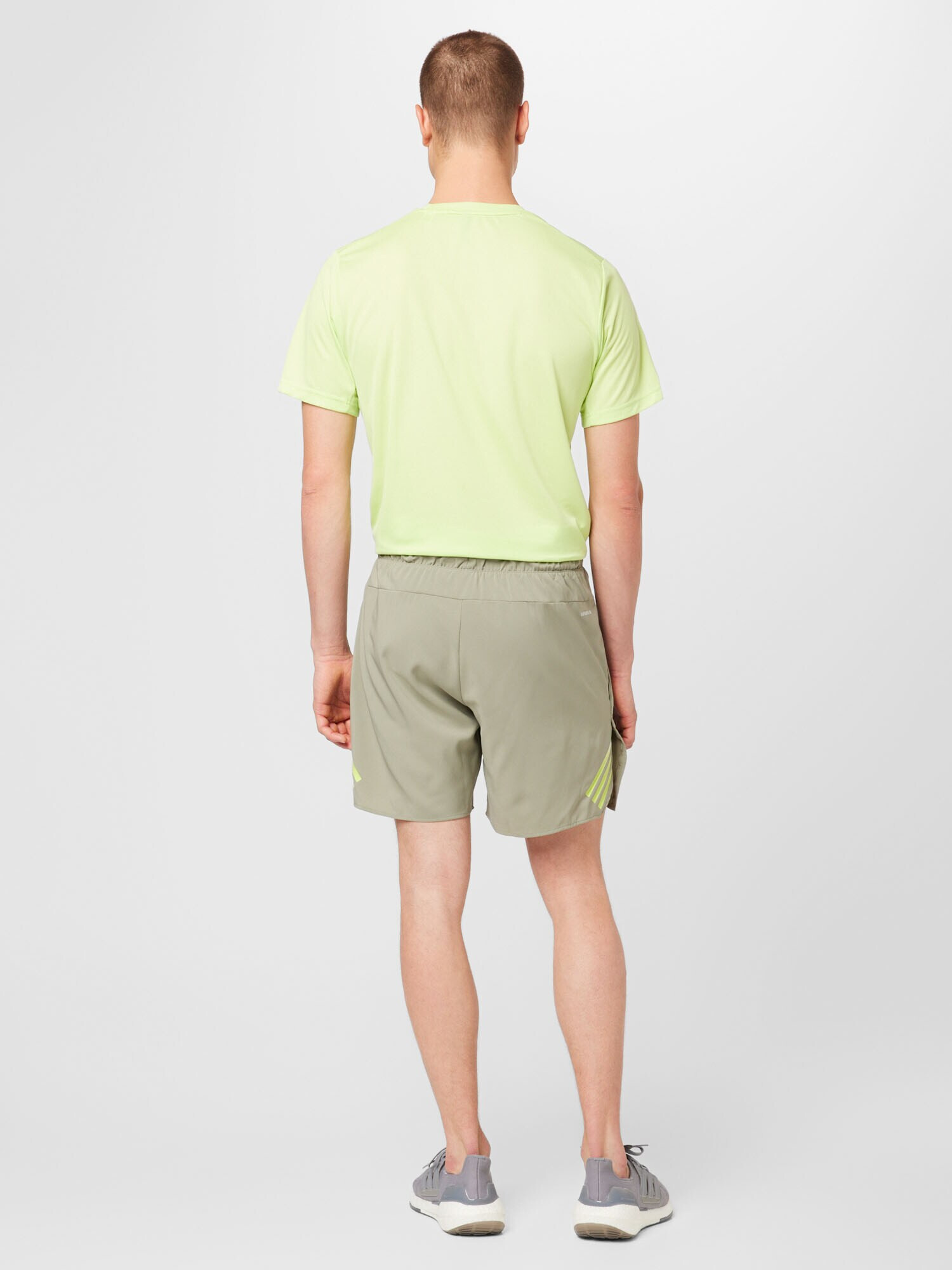 ADIDAS PERFORMANCE Pantaloni sport 'Train Icons 3-Stripes ' kaki / verde limetă / alb - Pled.ro