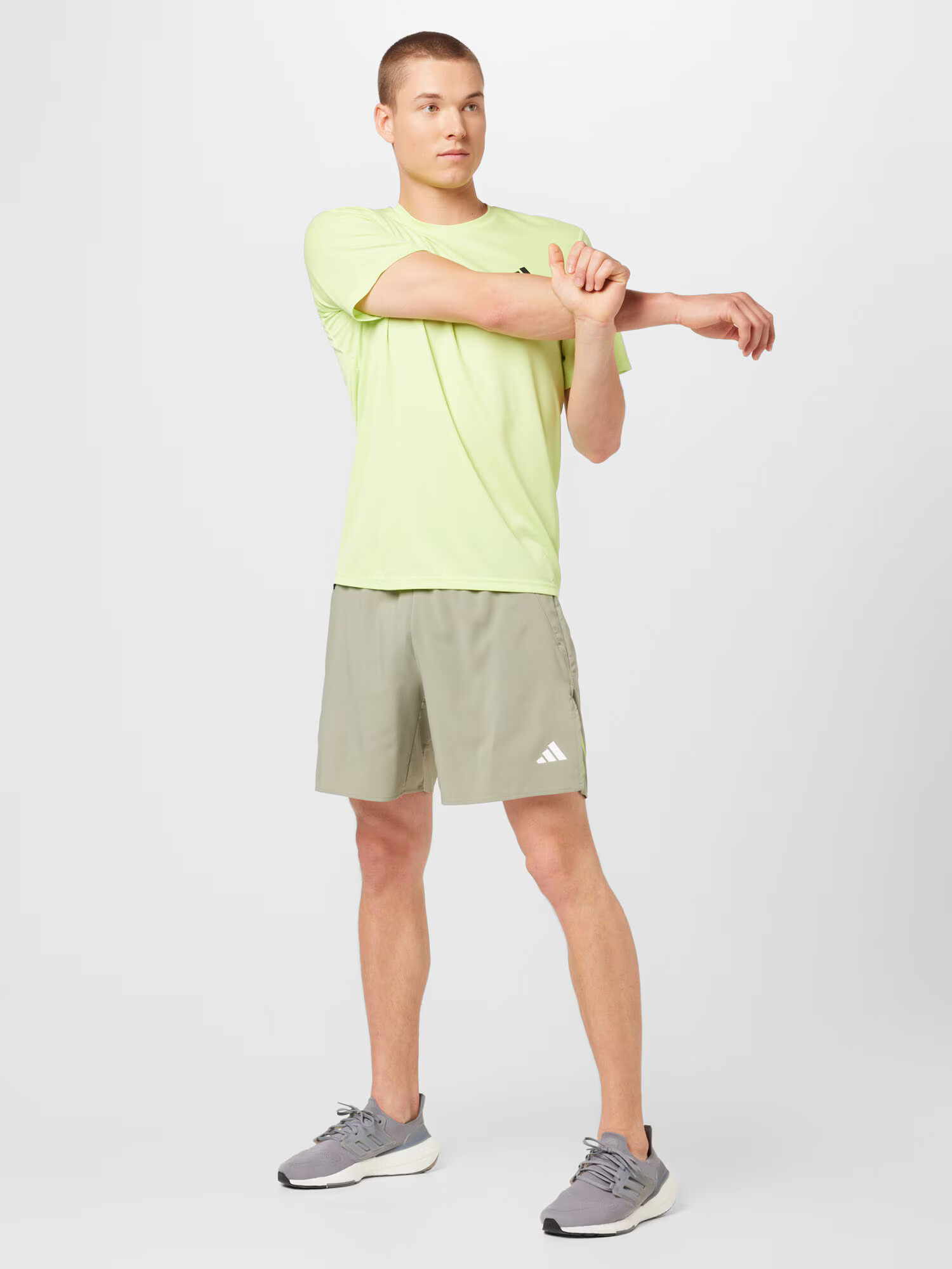 ADIDAS PERFORMANCE Pantaloni sport 'Train Icons 3-Stripes ' kaki / verde limetă / alb - Pled.ro