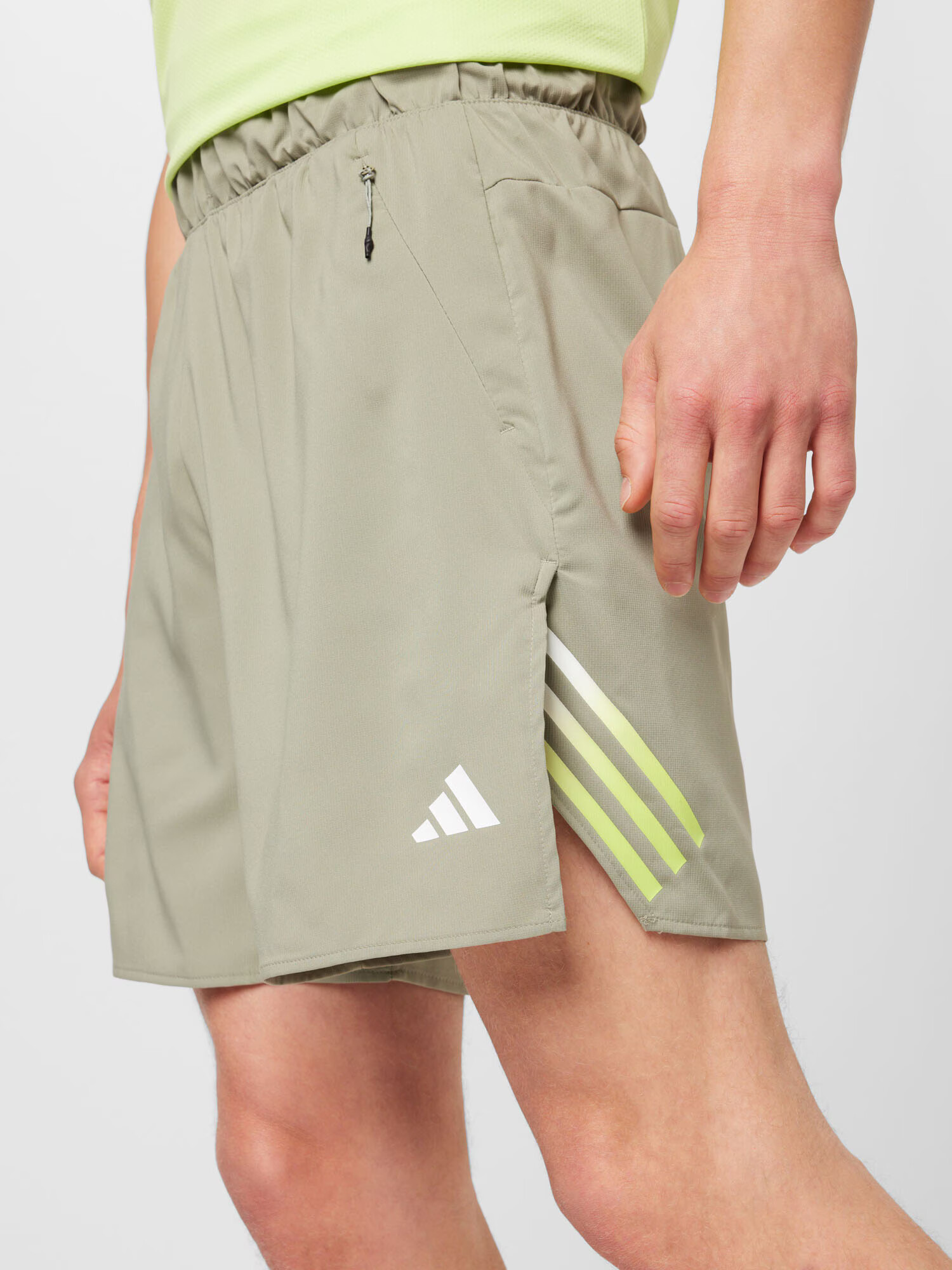 ADIDAS PERFORMANCE Pantaloni sport 'Train Icons 3-Stripes ' kaki / verde limetă / alb - Pled.ro