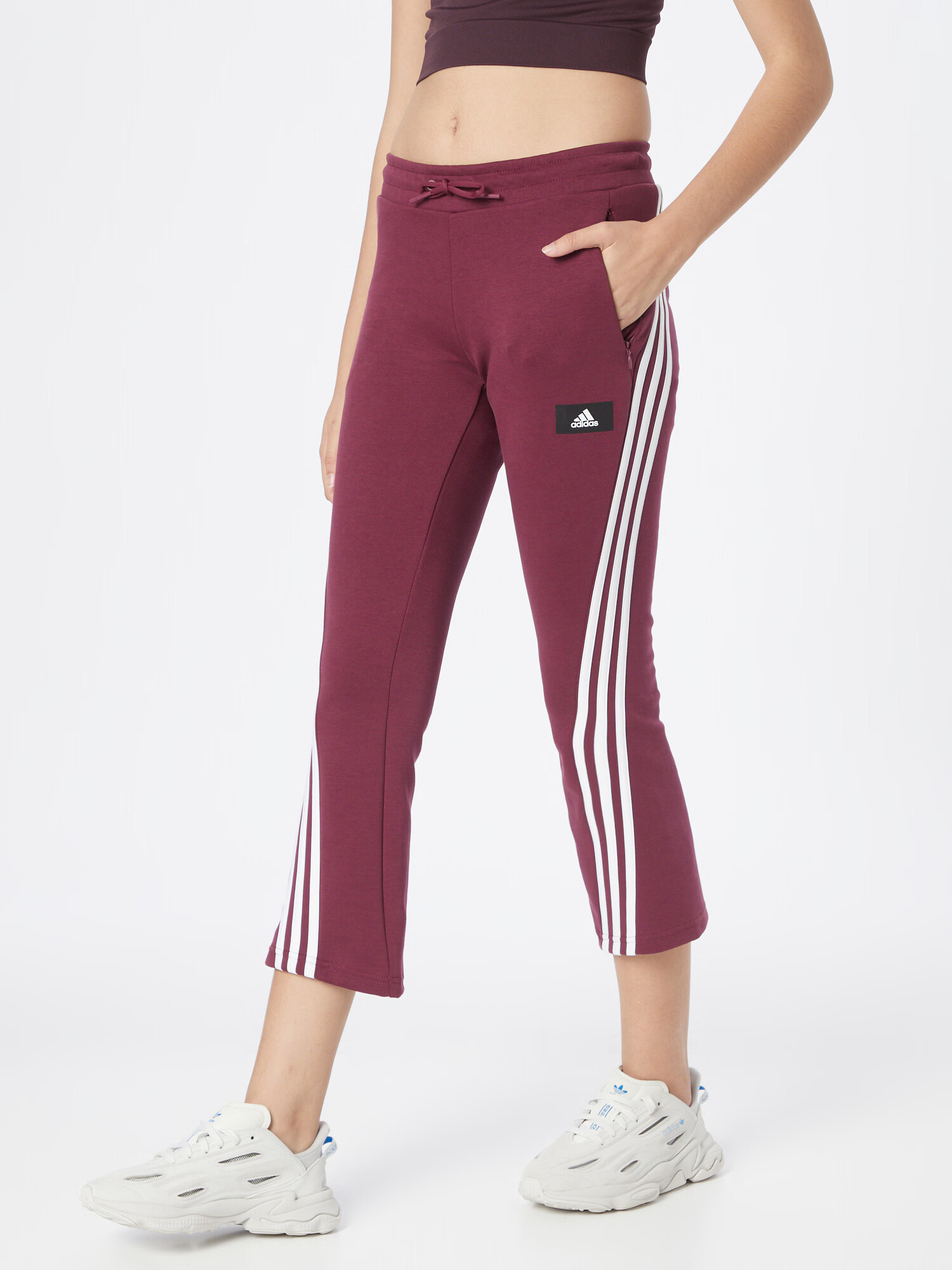 ADIDAS PERFORMANCE Pantaloni sport mov mură / negru / alb - Pled.ro