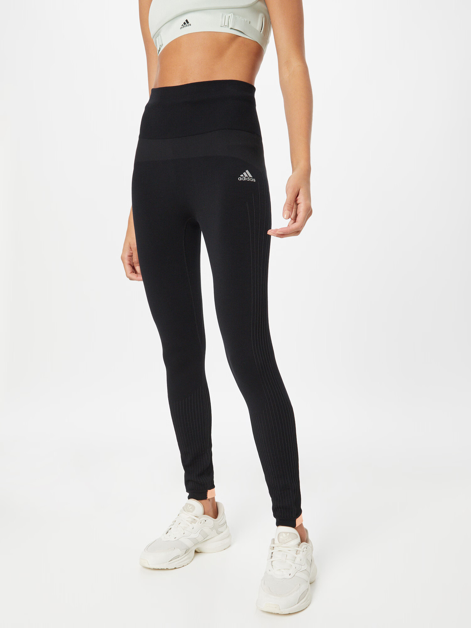 ADIDAS SPORTSWEAR Pantaloni sport 'Aero Winter Long' negru / alb - Pled.ro