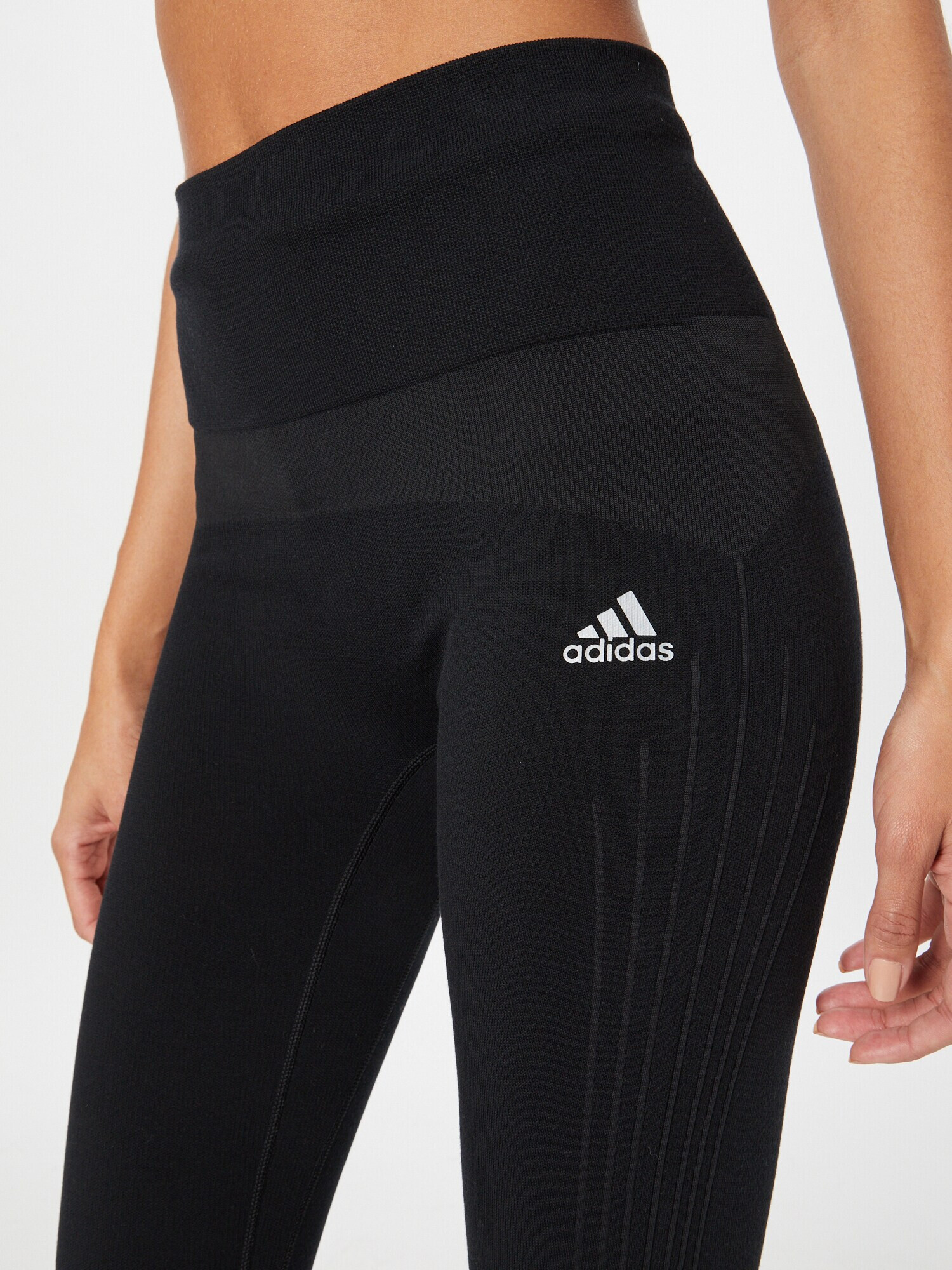 ADIDAS SPORTSWEAR Pantaloni sport 'Aero Winter Long' negru / alb - Pled.ro