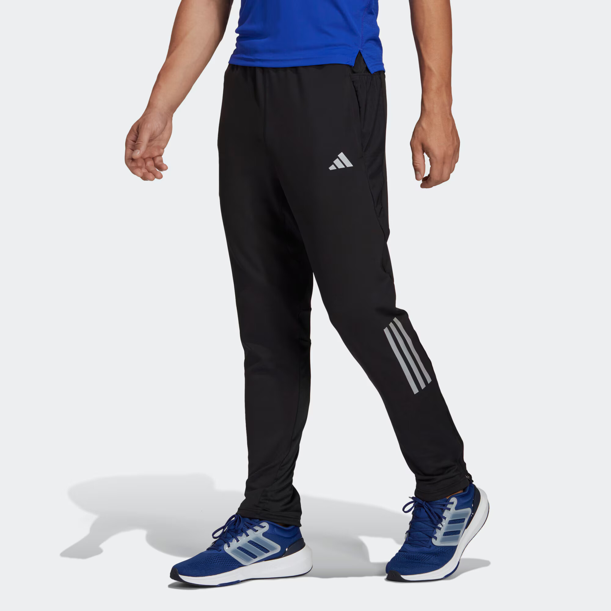 ADIDAS PERFORMANCE Pantaloni sport 'Own The Run Astro ' negru / alb - Pled.ro