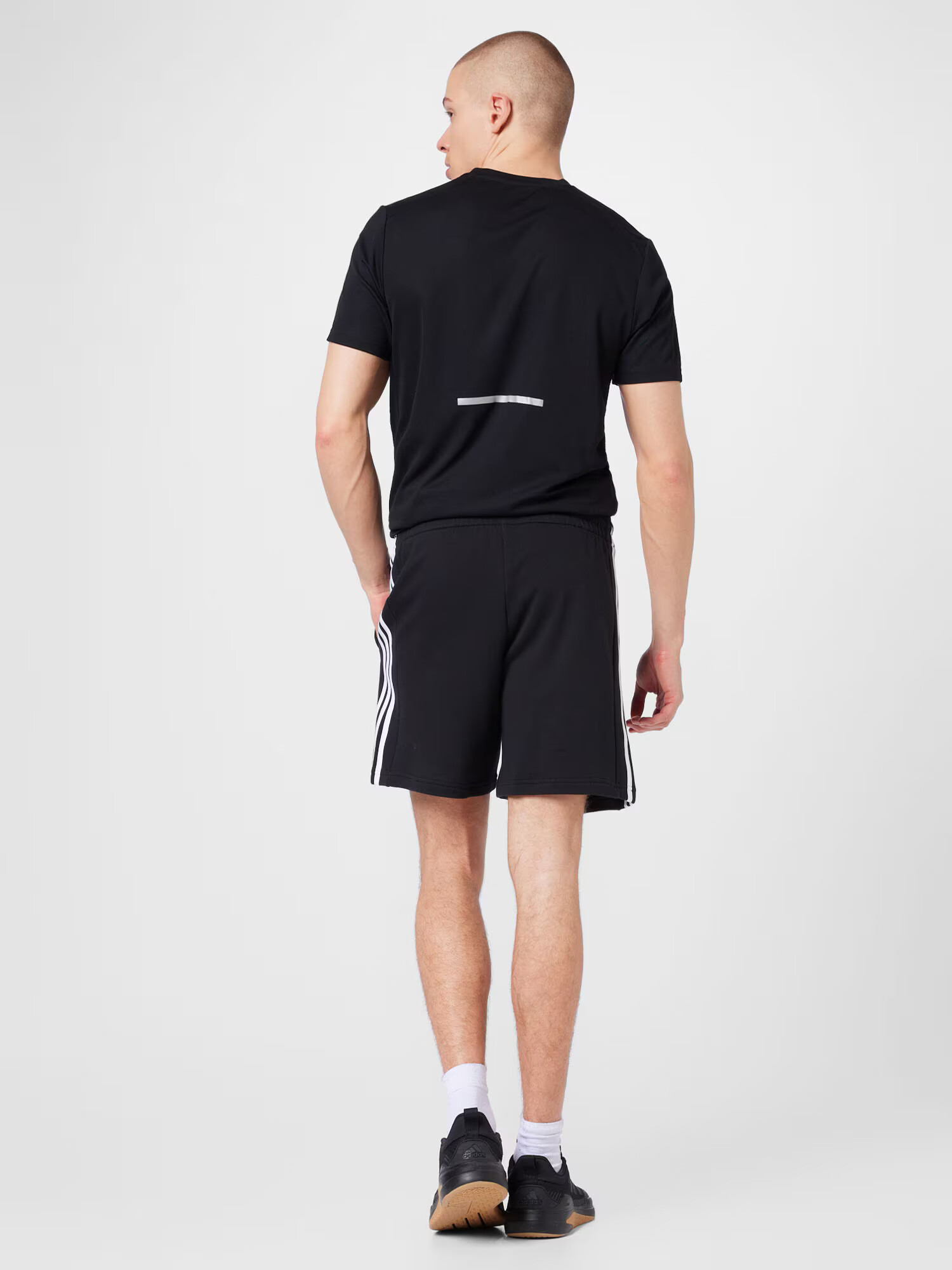 ADIDAS PERFORMANCE Pantaloni sport negru / alb - Pled.ro