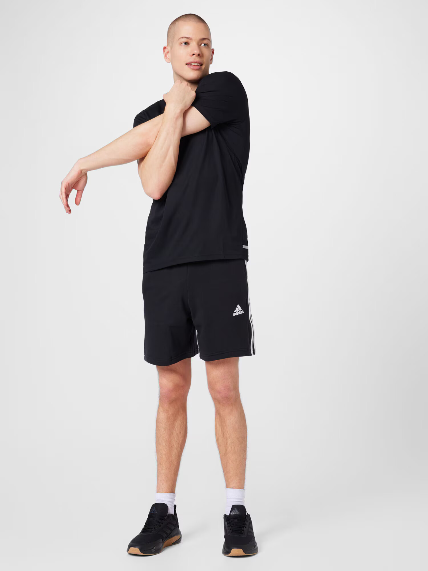 ADIDAS PERFORMANCE Pantaloni sport negru / alb - Pled.ro