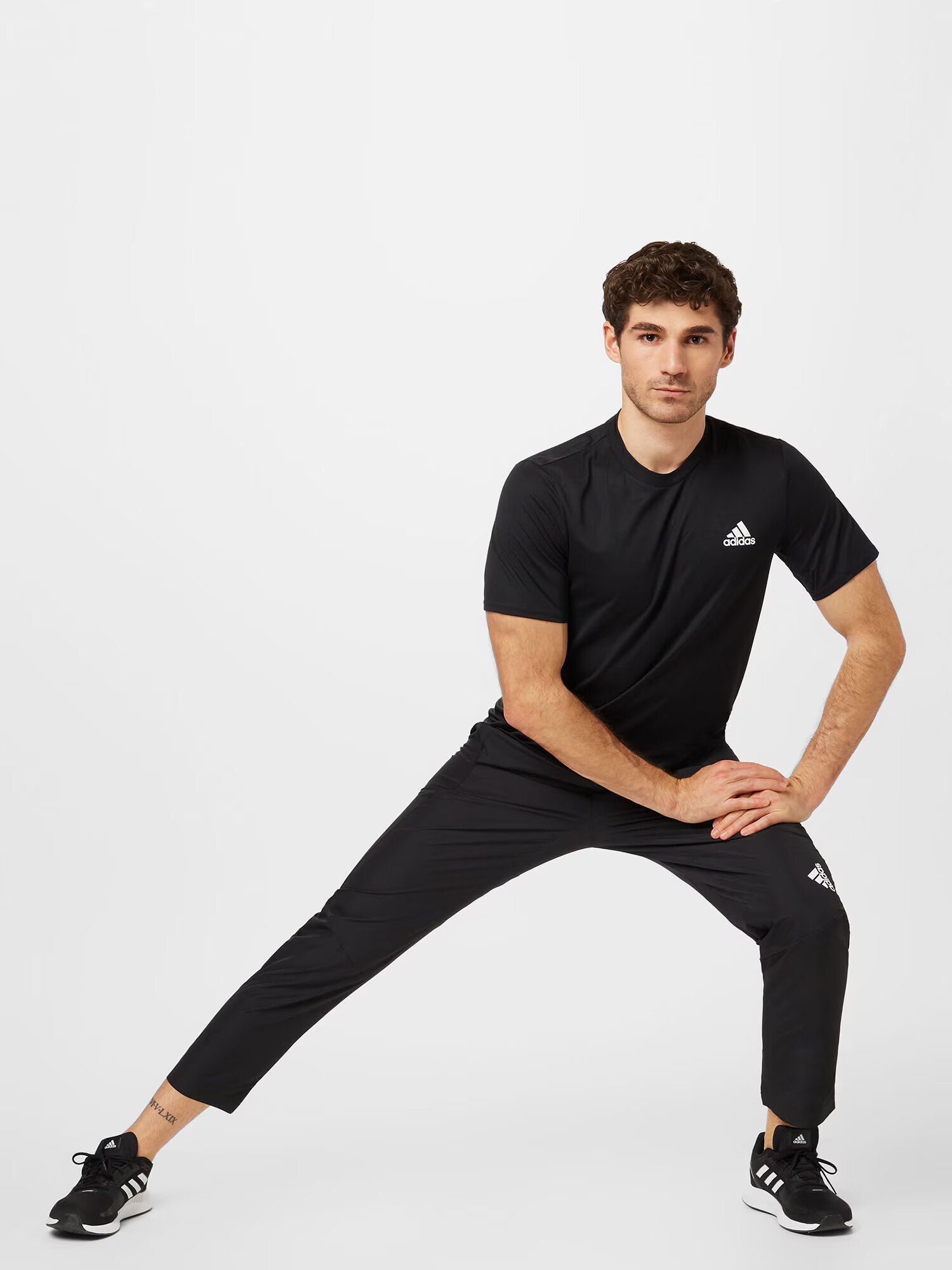 ADIDAS PERFORMANCE Pantaloni sport 'Train Icons 3' negru / alb - Pled.ro