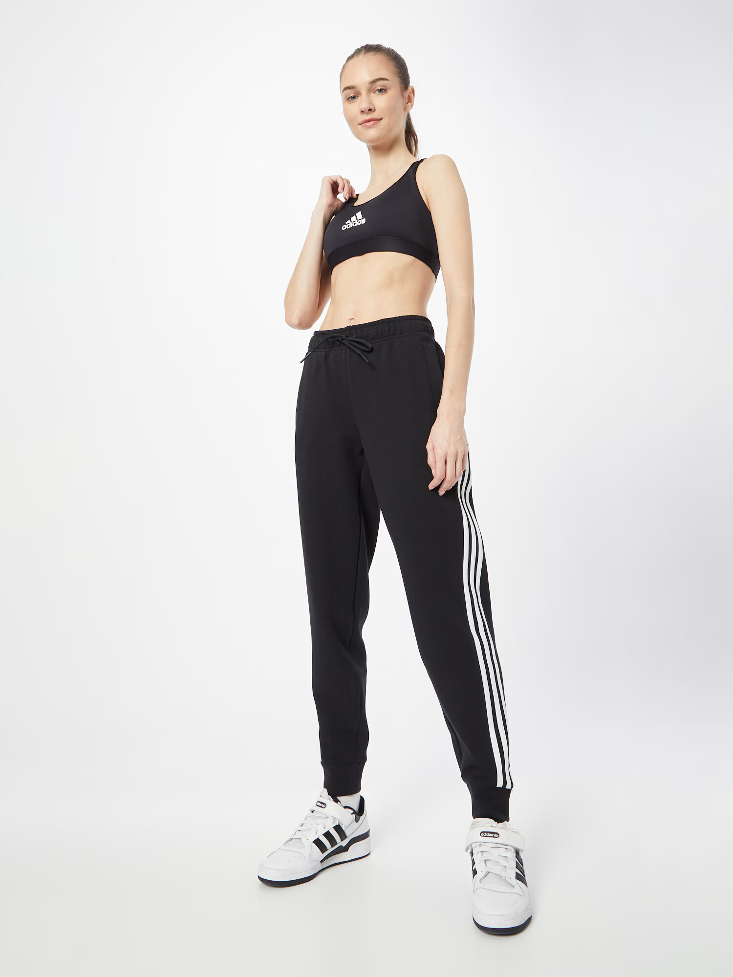 ADIDAS SPORTSWEAR Pantaloni sport 'Future Icons 3-Stripes ' negru / alb - Pled.ro