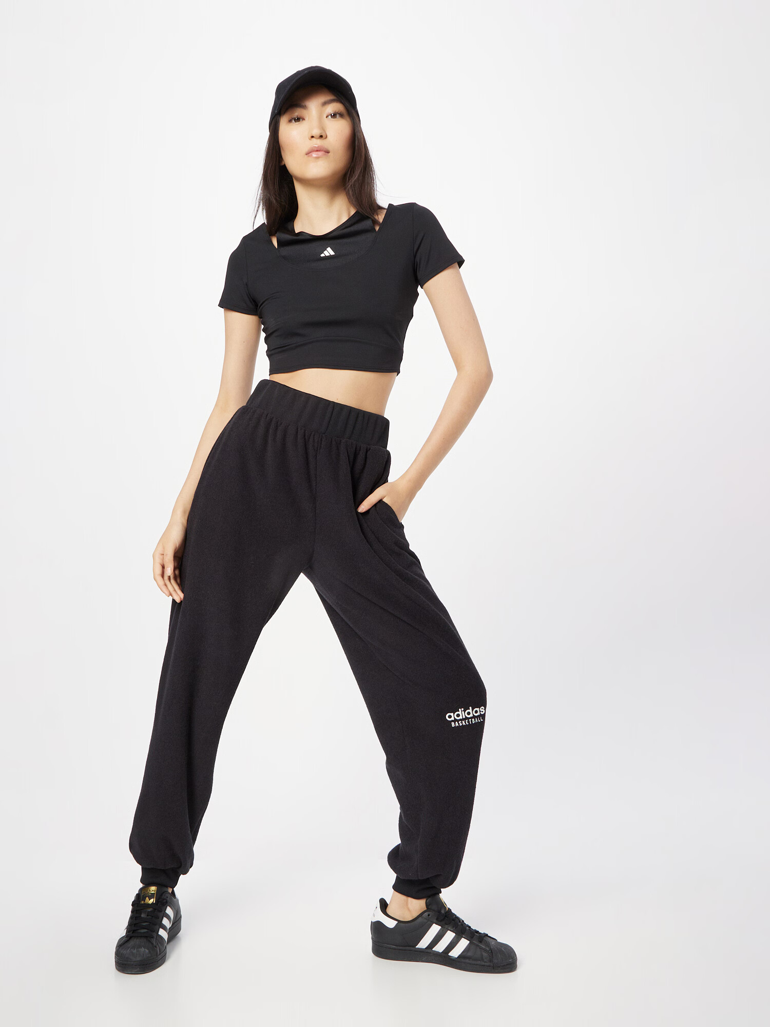 ADIDAS SPORTSWEAR Pantaloni sport 'Z.N.E.' negru / alb - Pled.ro