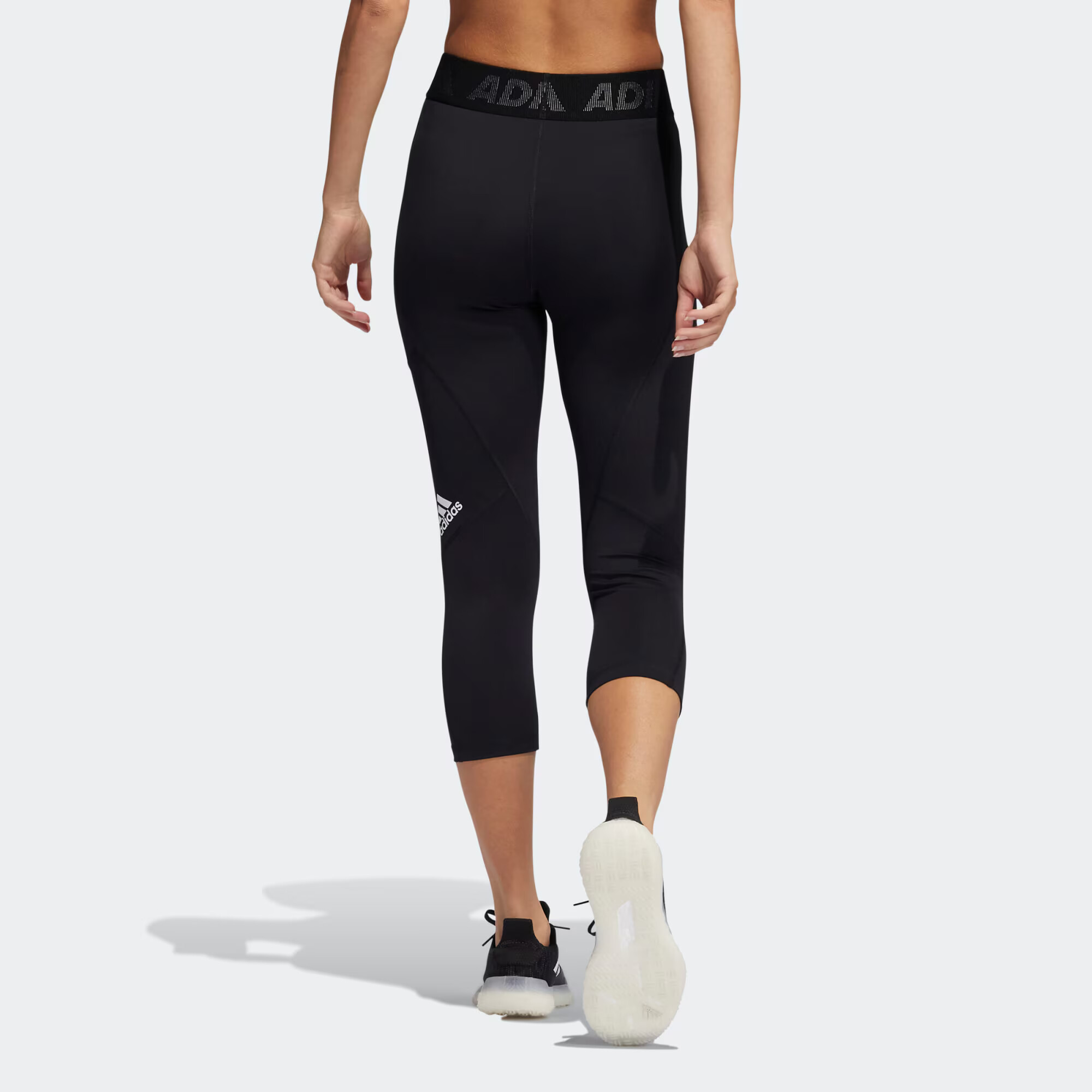 ADIDAS SPORTSWEAR Pantaloni sport negru / alb - Pled.ro