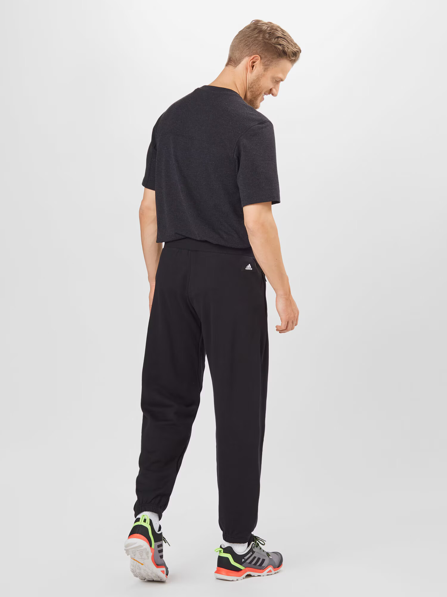 ADIDAS PERFORMANCE Pantaloni sport negru / alb - Pled.ro