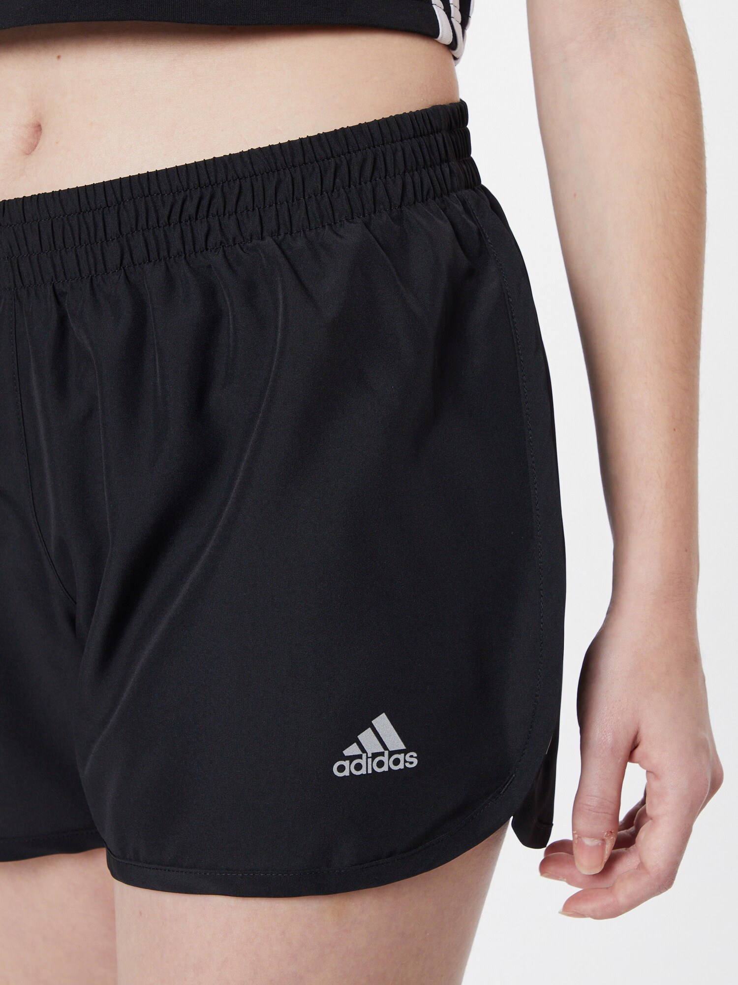 ADIDAS SPORTSWEAR Pantaloni sport negru / alb - Pled.ro