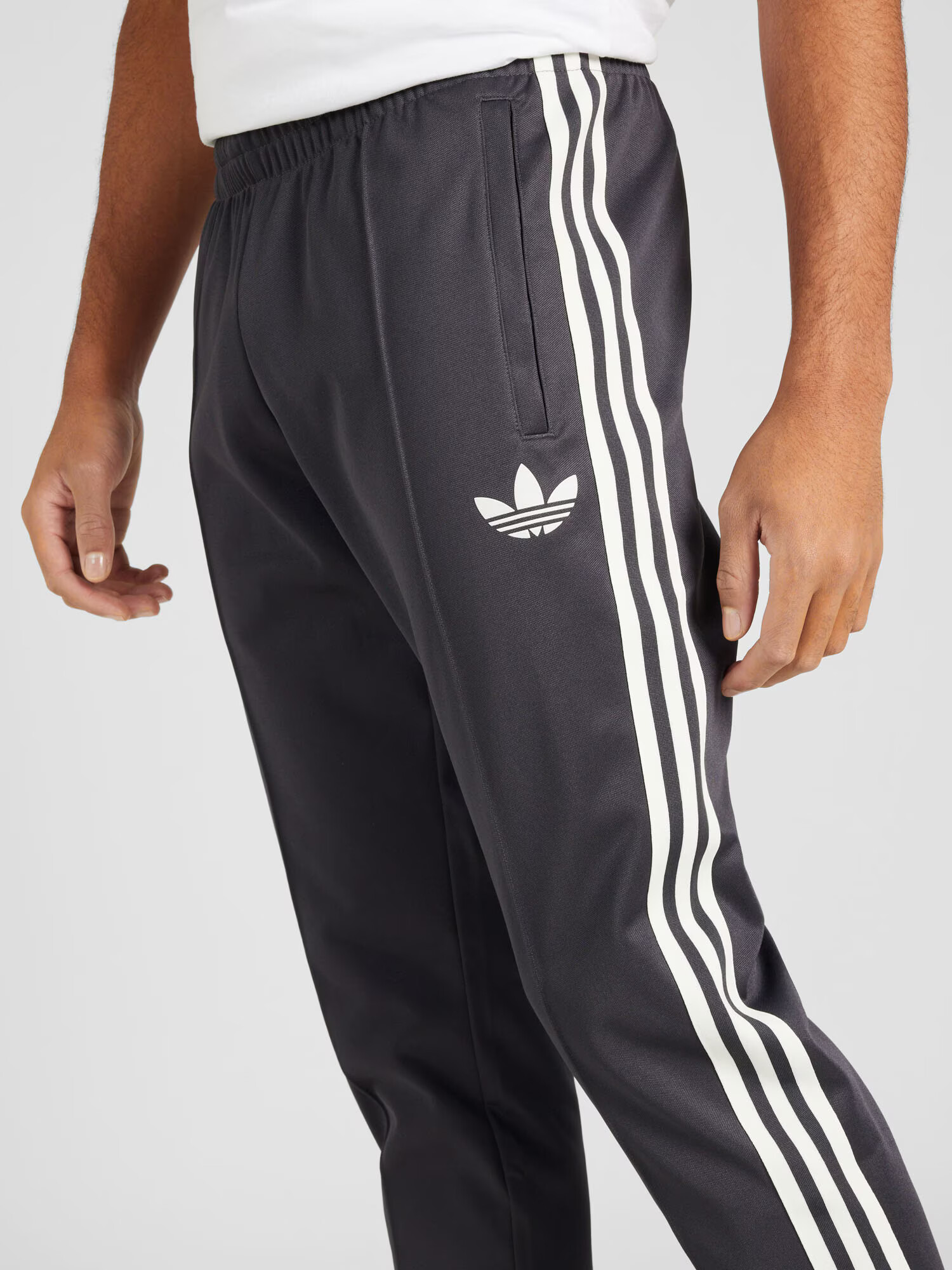 ADIDAS PERFORMANCE Pantaloni sport negru / alb - Pled.ro