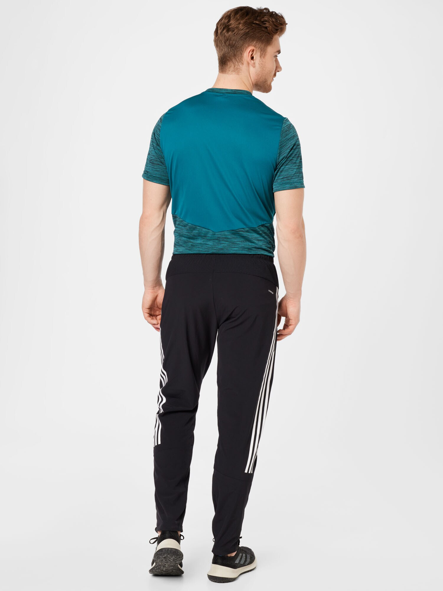 ADIDAS SPORTSWEAR Pantaloni sport negru / alb - Pled.ro