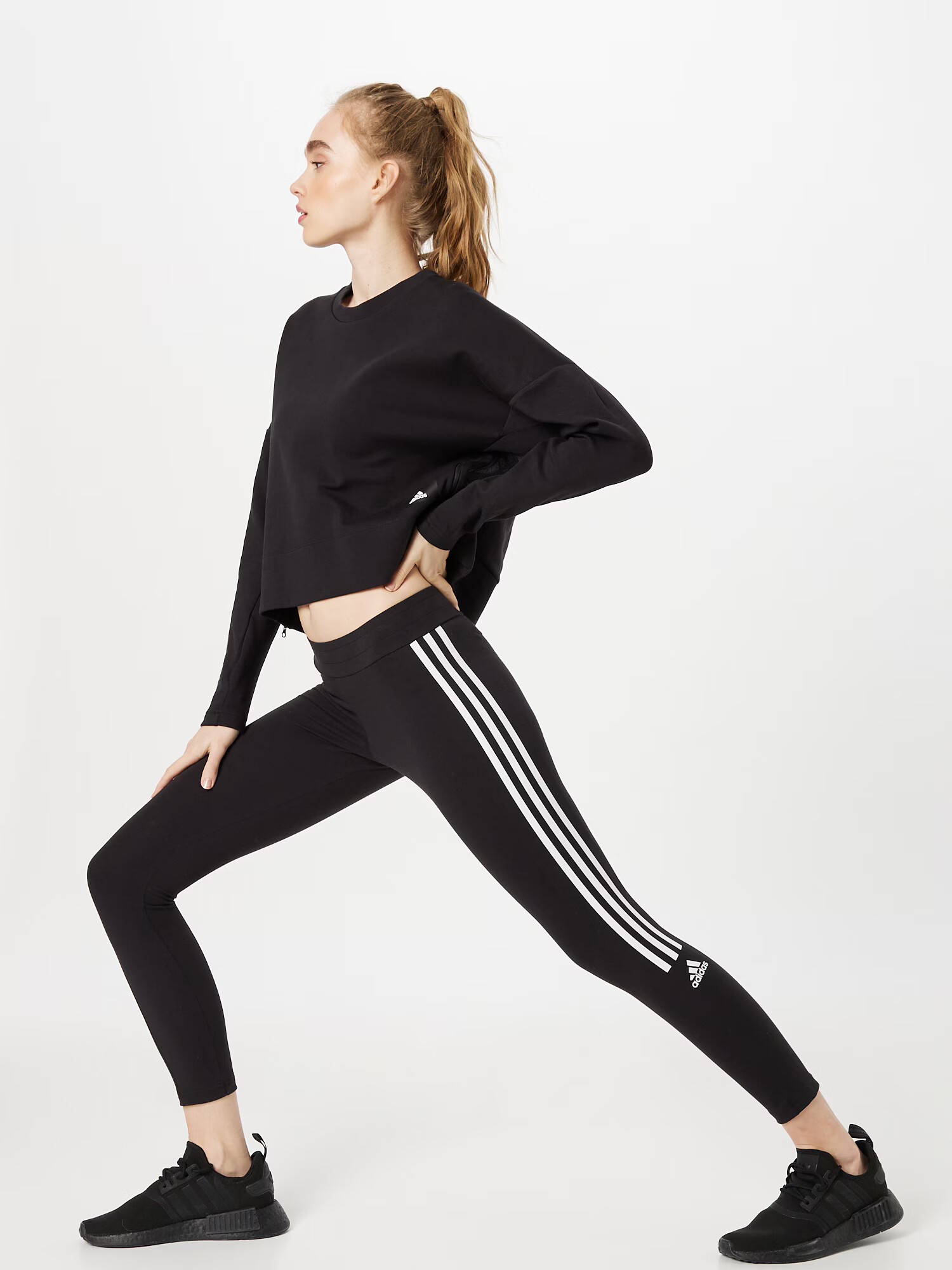 ADIDAS SPORTSWEAR Pantaloni sport 'Aeroready Designed To Move -Touch' negru / alb - Pled.ro