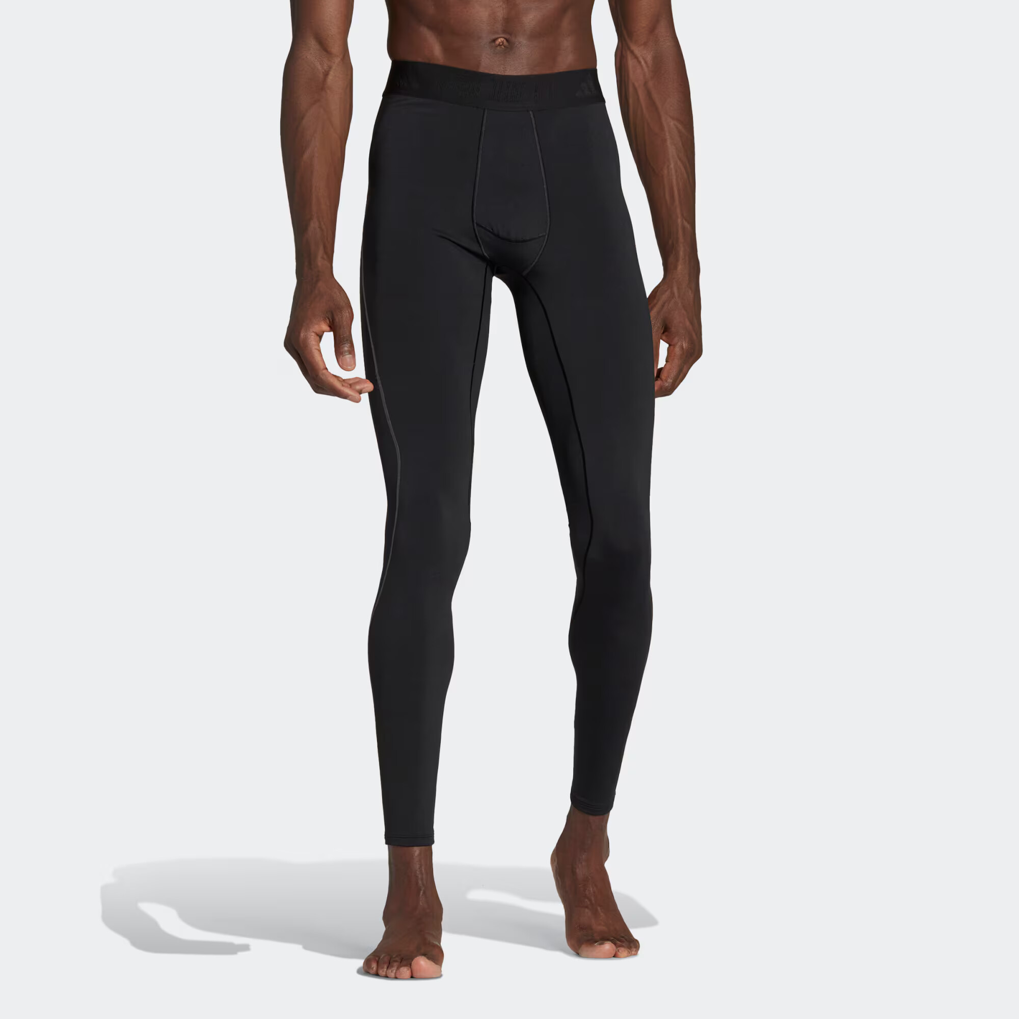 ADIDAS PERFORMANCE Pantaloni sport 'Techfit Cold.Rdy Long' negru / alb - Pled.ro