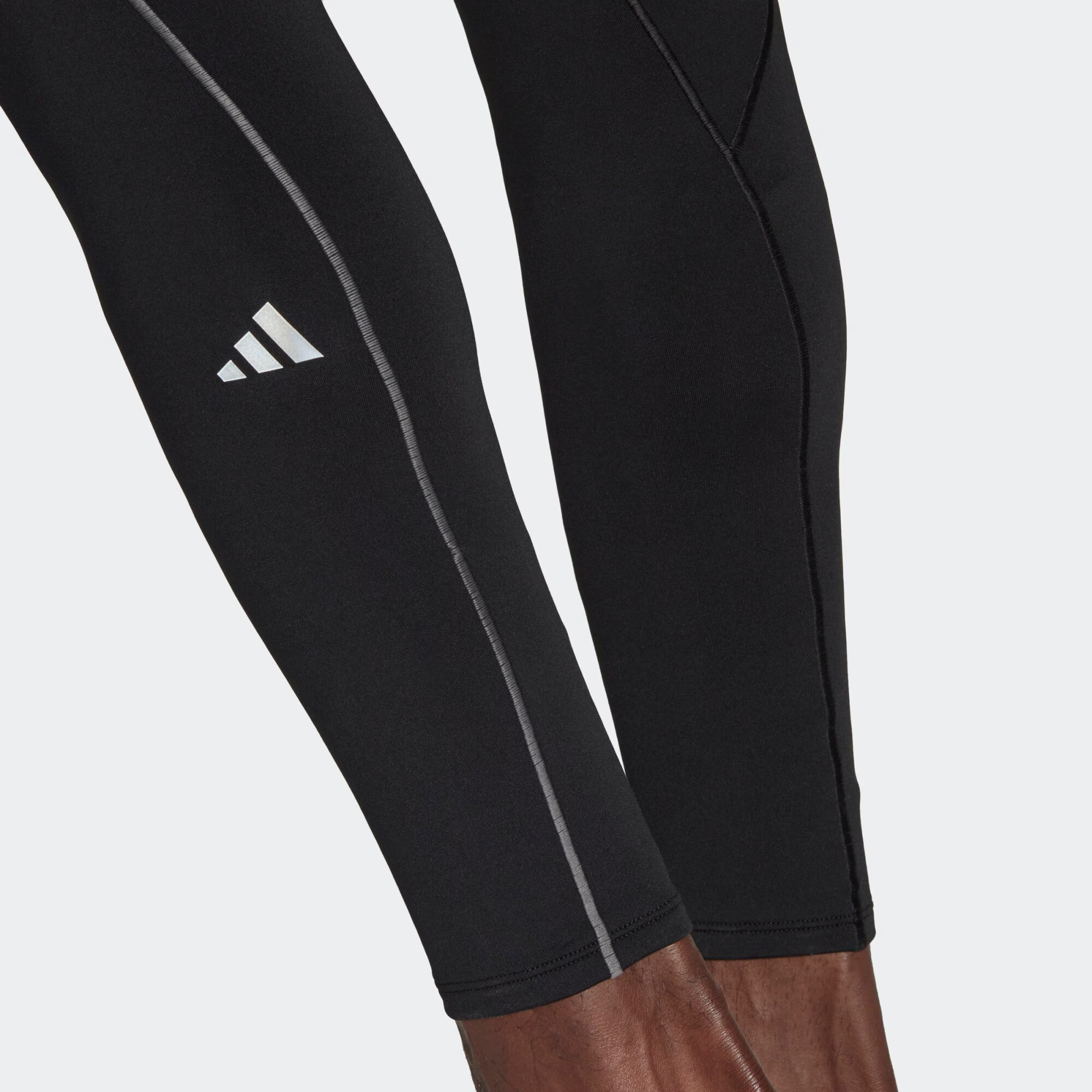 ADIDAS PERFORMANCE Pantaloni sport 'Techfit Cold.Rdy Long' negru / alb - Pled.ro