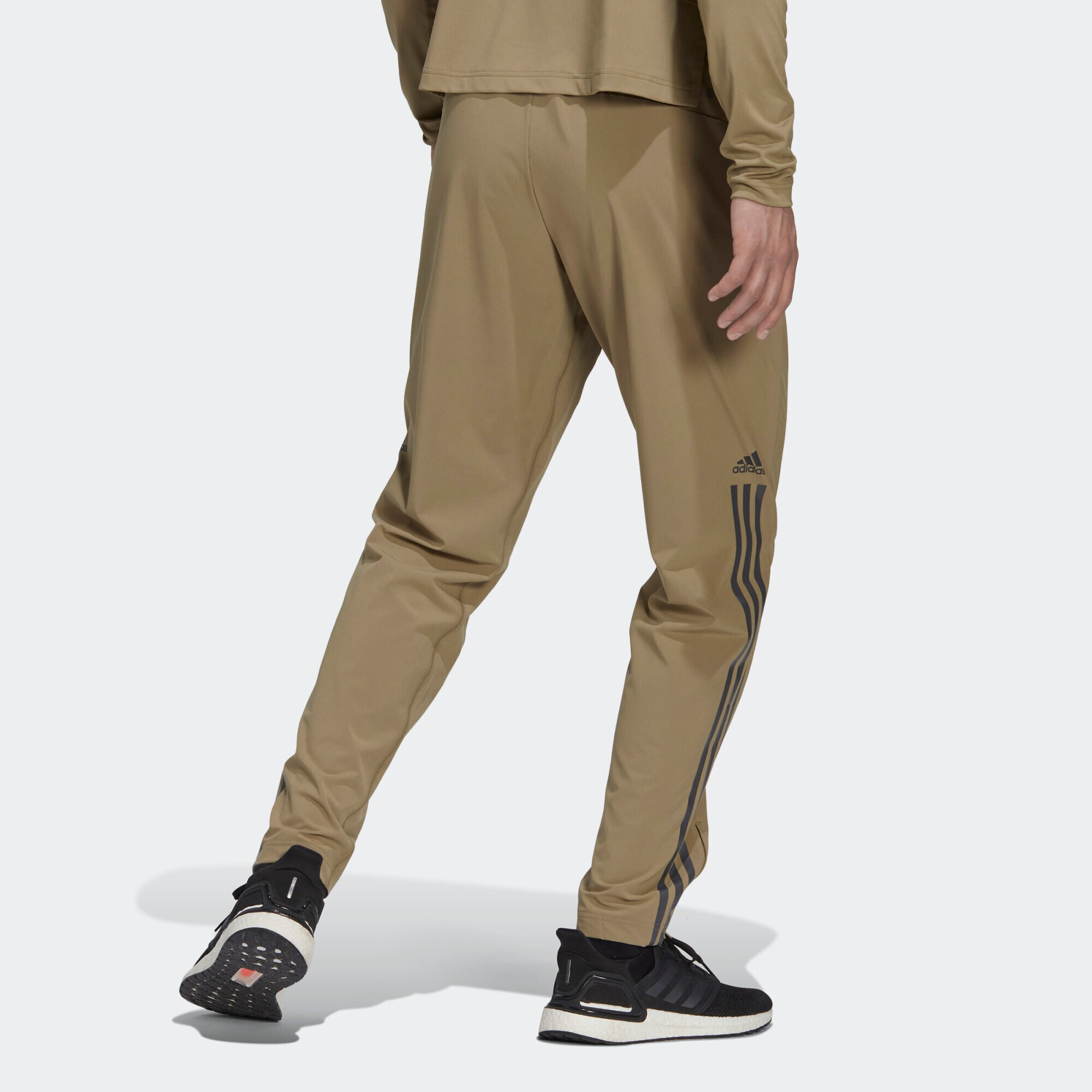 ADIDAS SPORTSWEAR Pantaloni sport 'Alphastrength Zip' oliv / negru - Pled.ro