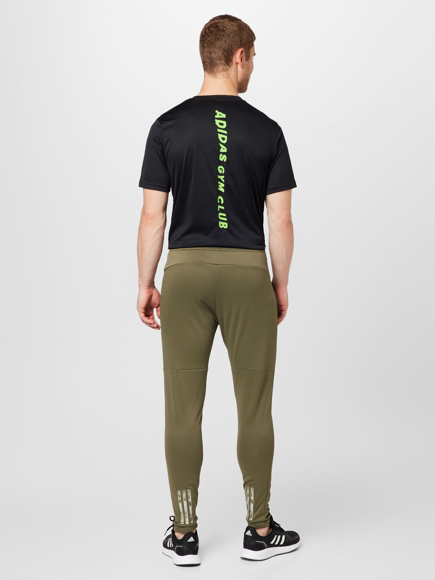 ADIDAS PERFORMANCE Pantaloni sport 'Train Essentials Seasonal ' oliv / verde deschis / alb - Pled.ro