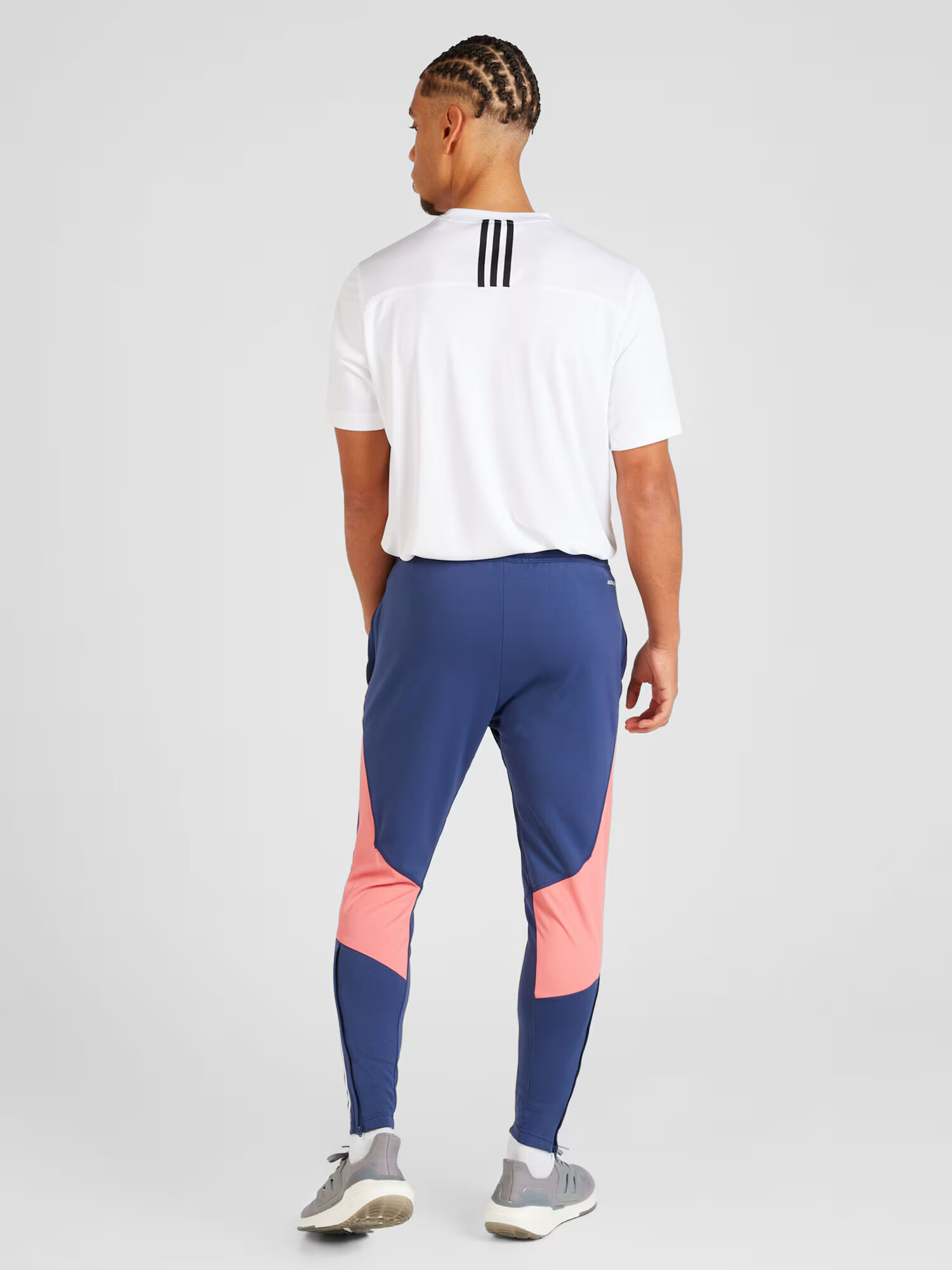 ADIDAS PERFORMANCE Pantaloni sport 'Olympique Lyon Tiro 23' albastru marin / roz / alb - Pled.ro