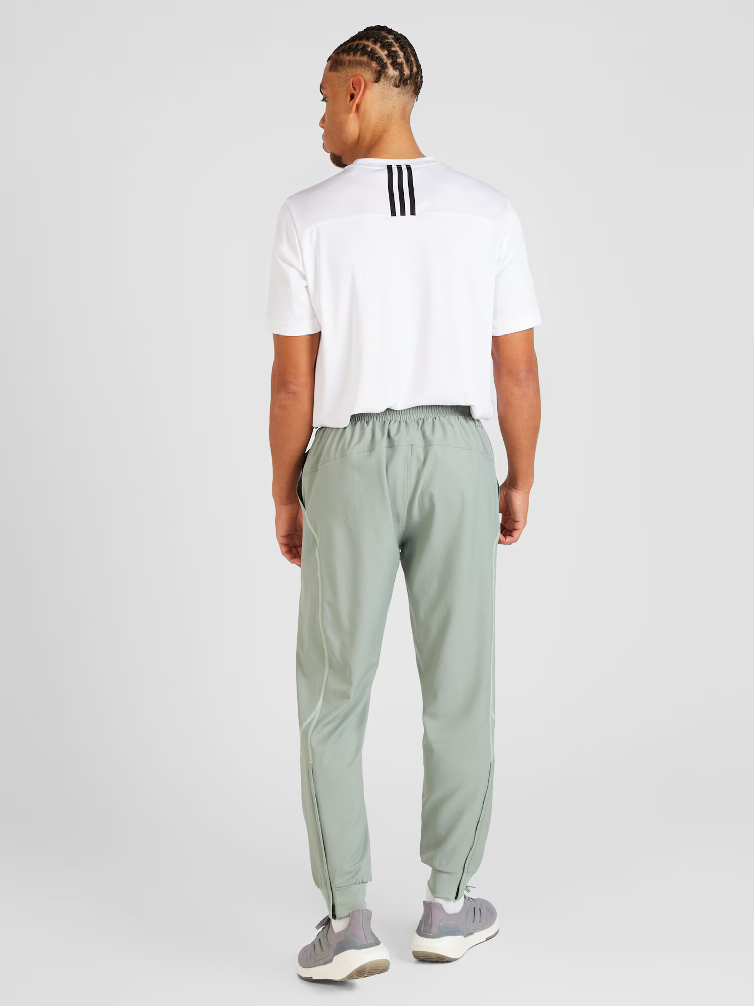 ADIDAS PERFORMANCE Pantaloni sport 'PRO' verde pastel / negru - Pled.ro